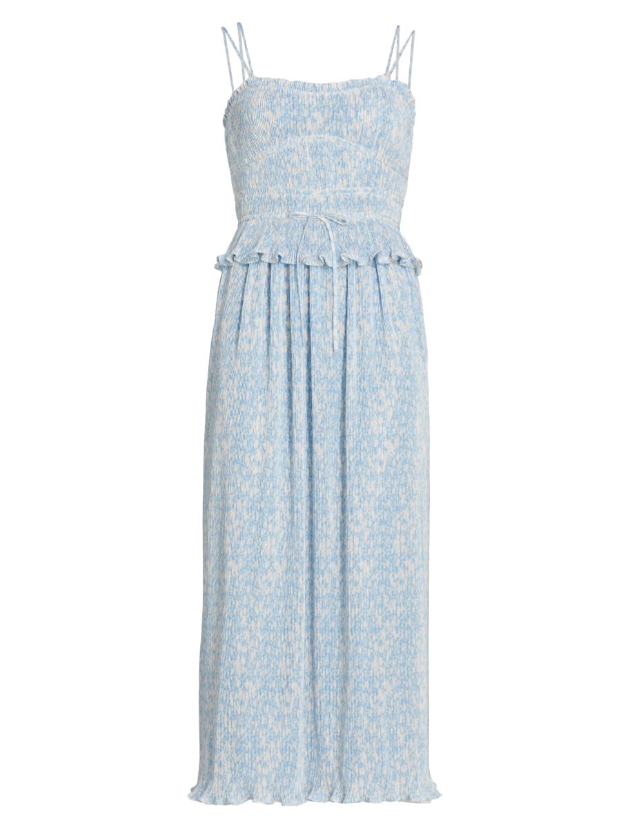 Derek Lam 10 Crosby Brisha Floral Pleated Midi-Dress | Saks