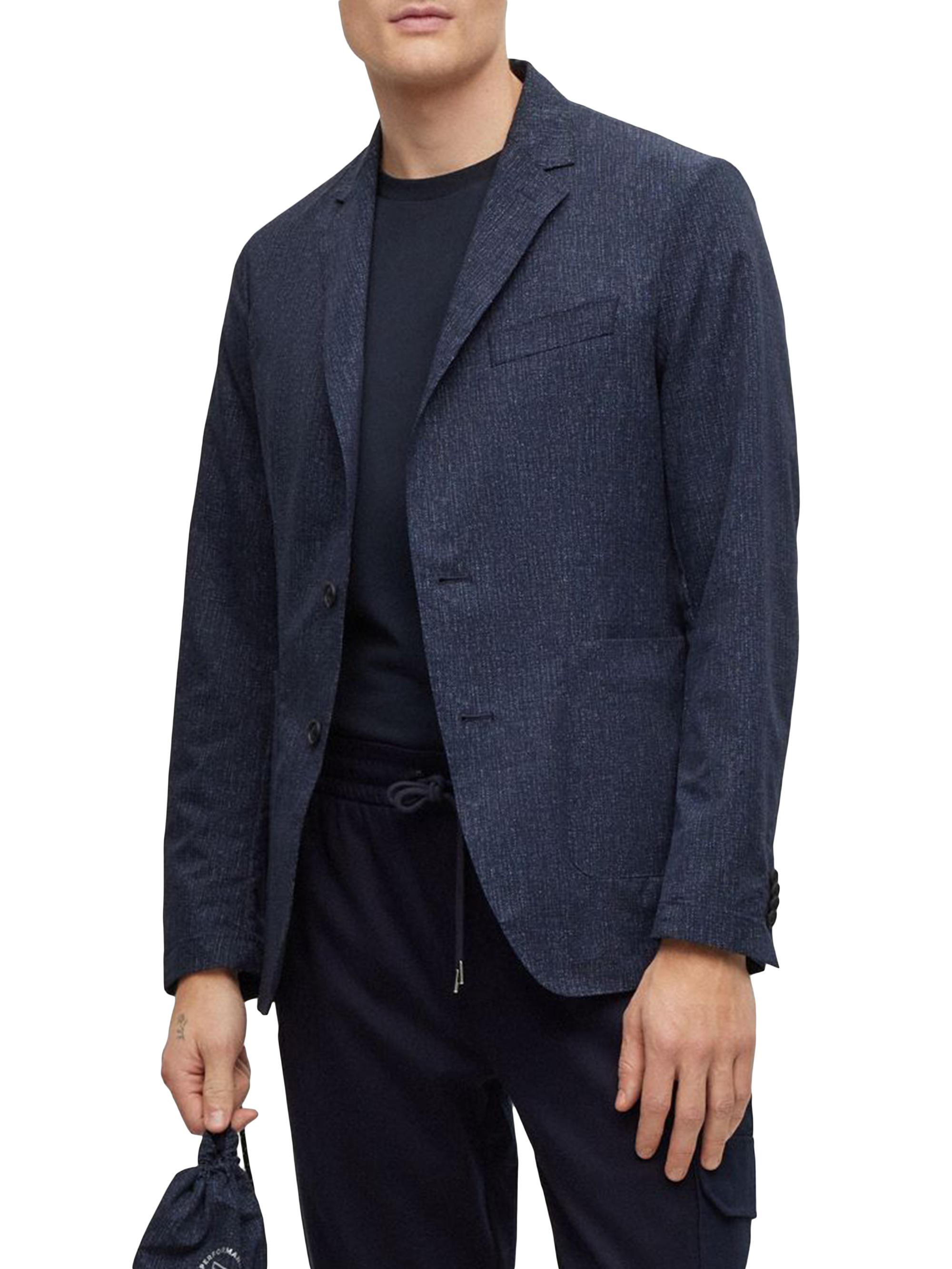 BOSS Men's Slim-Fit Blazer - Dark Blue