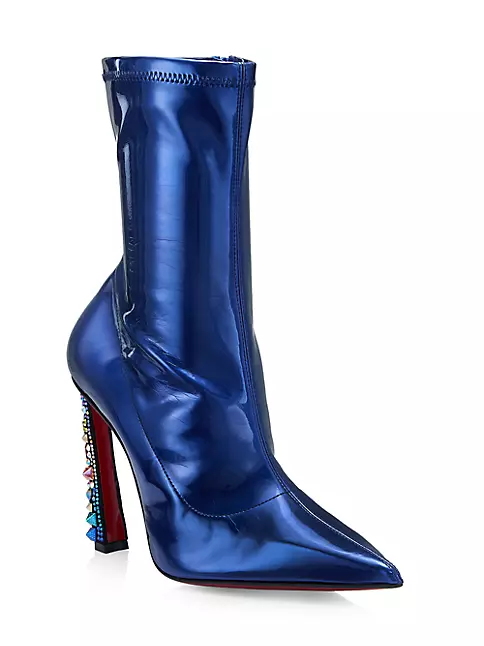 Christian Louboutin Women's Marvel Crystal-Heel Ankle Boots