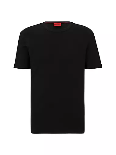 Pima-Cotton Regular-Fit T-Shirt with Contrast Logo