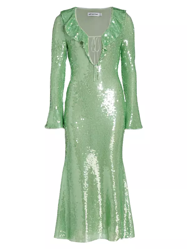 Monogram Sparkle Long-Sleeved Dress - Women - Ready-to-Wear