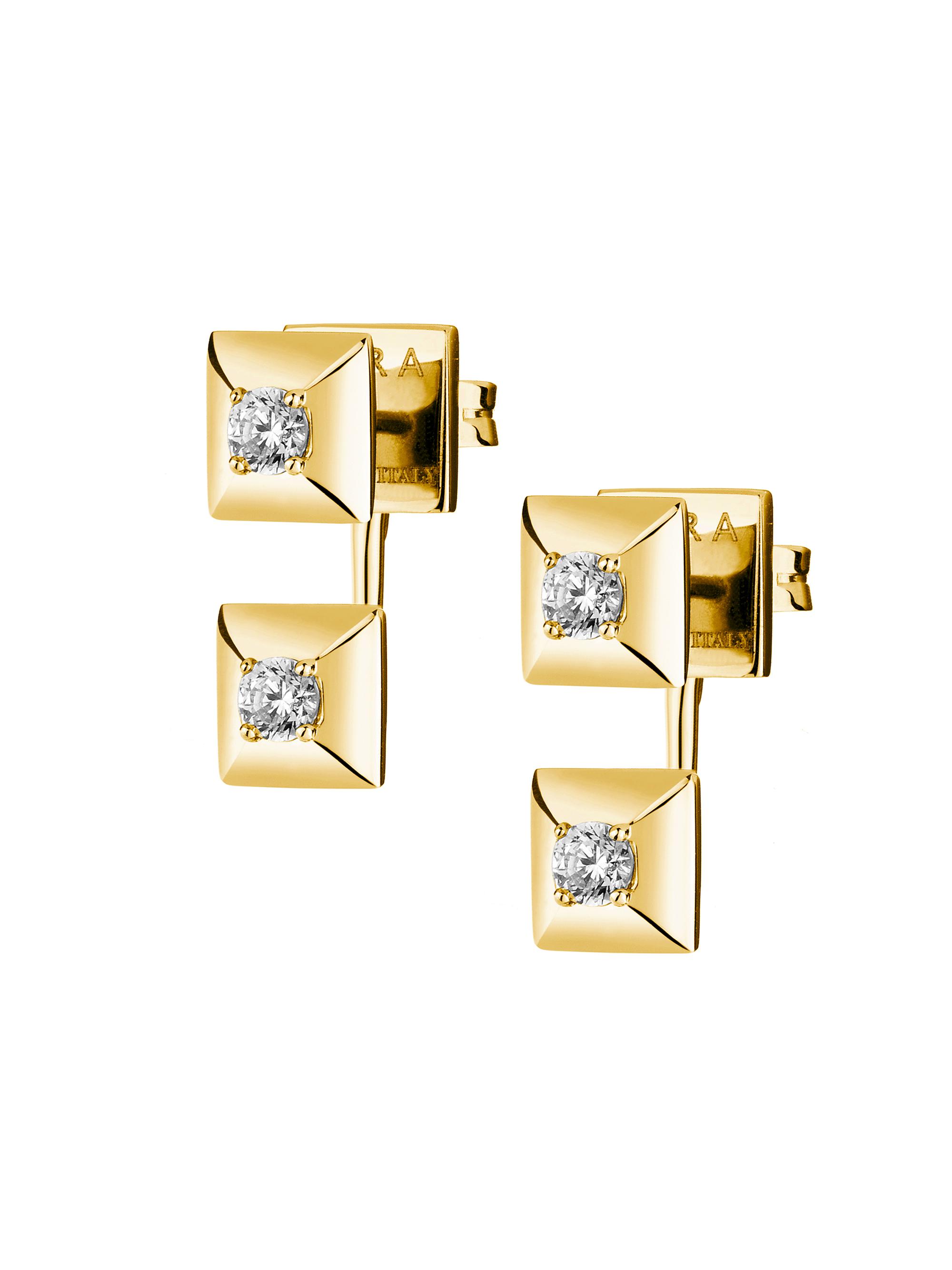 Mini Eéra 18kt Gold Stud Mono Earring