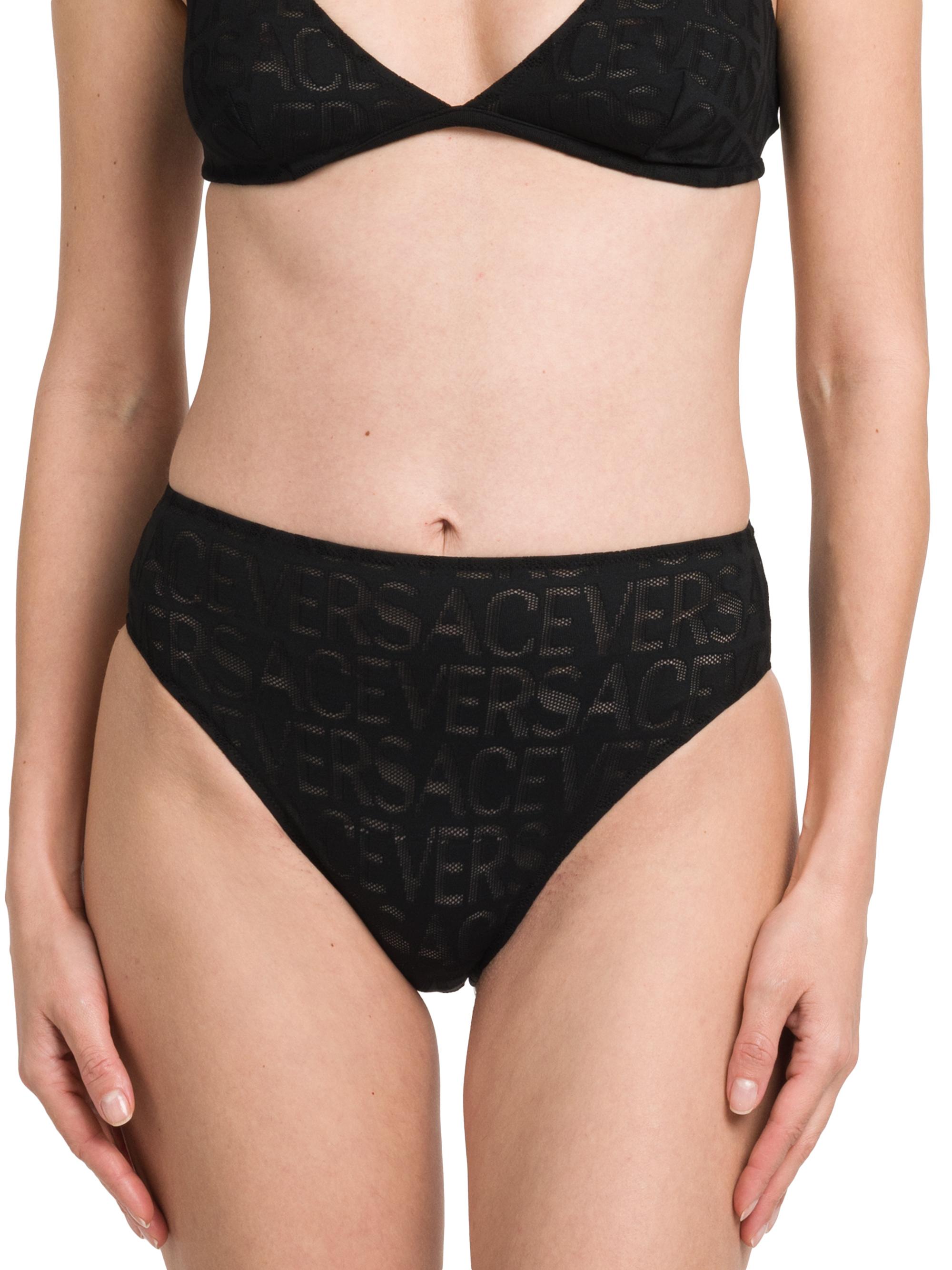 Versace Women's  On Repeat Brief - Black | Thumbnail 3