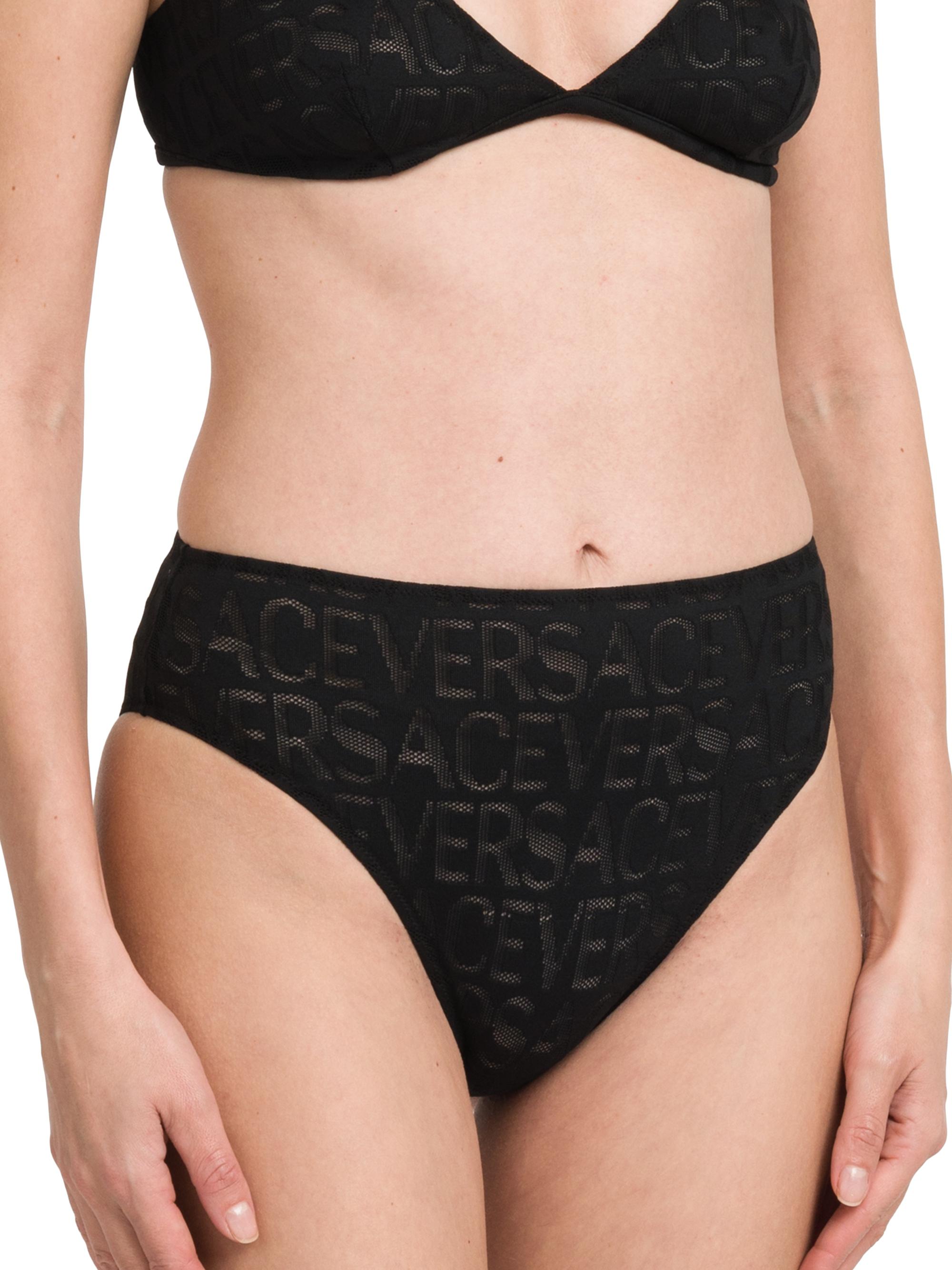 Versace Women's  On Repeat Brief - Black | Thumbnail 4