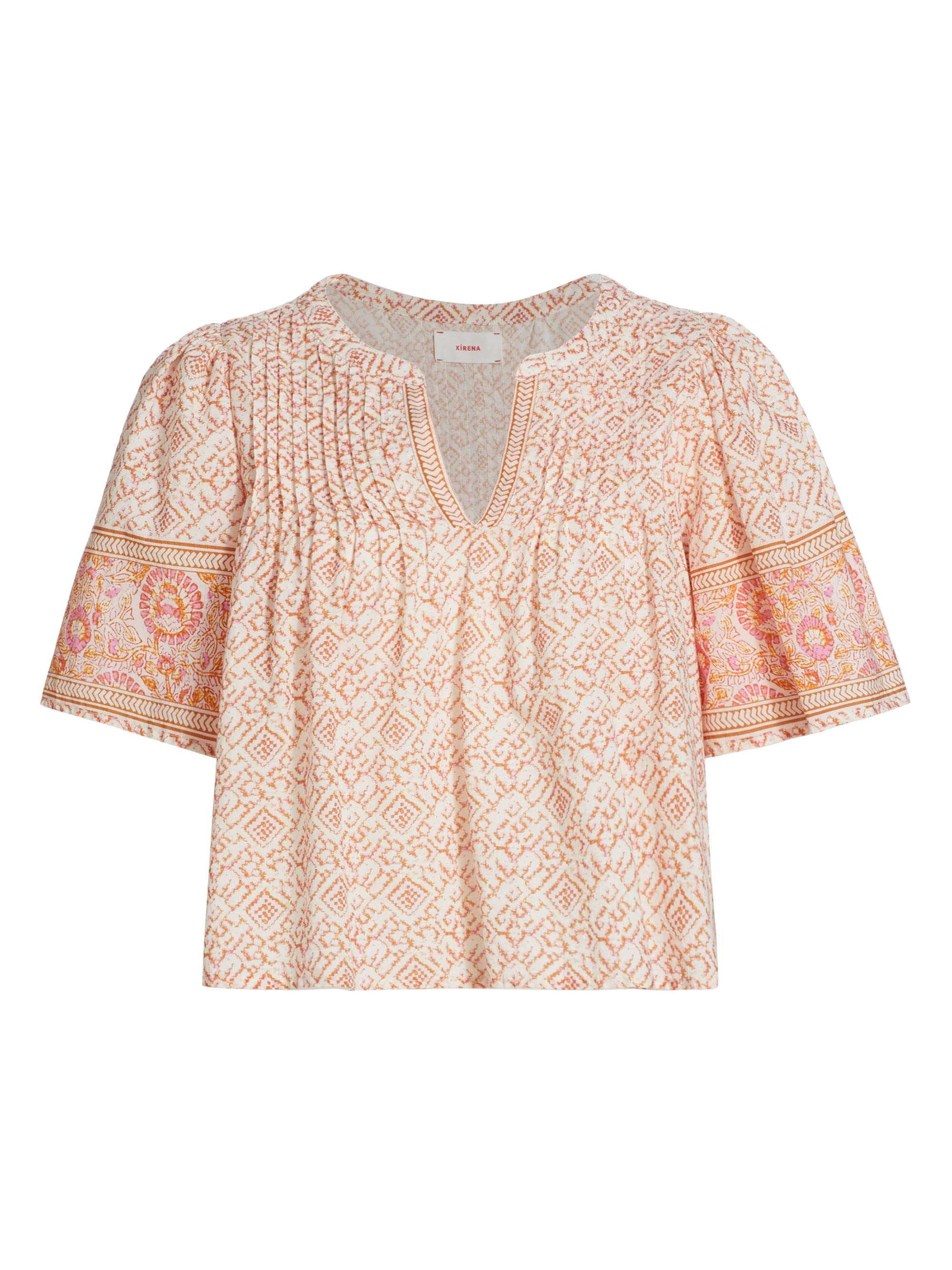 XÍRENA Women's Micha Print Top - Pink Fete
