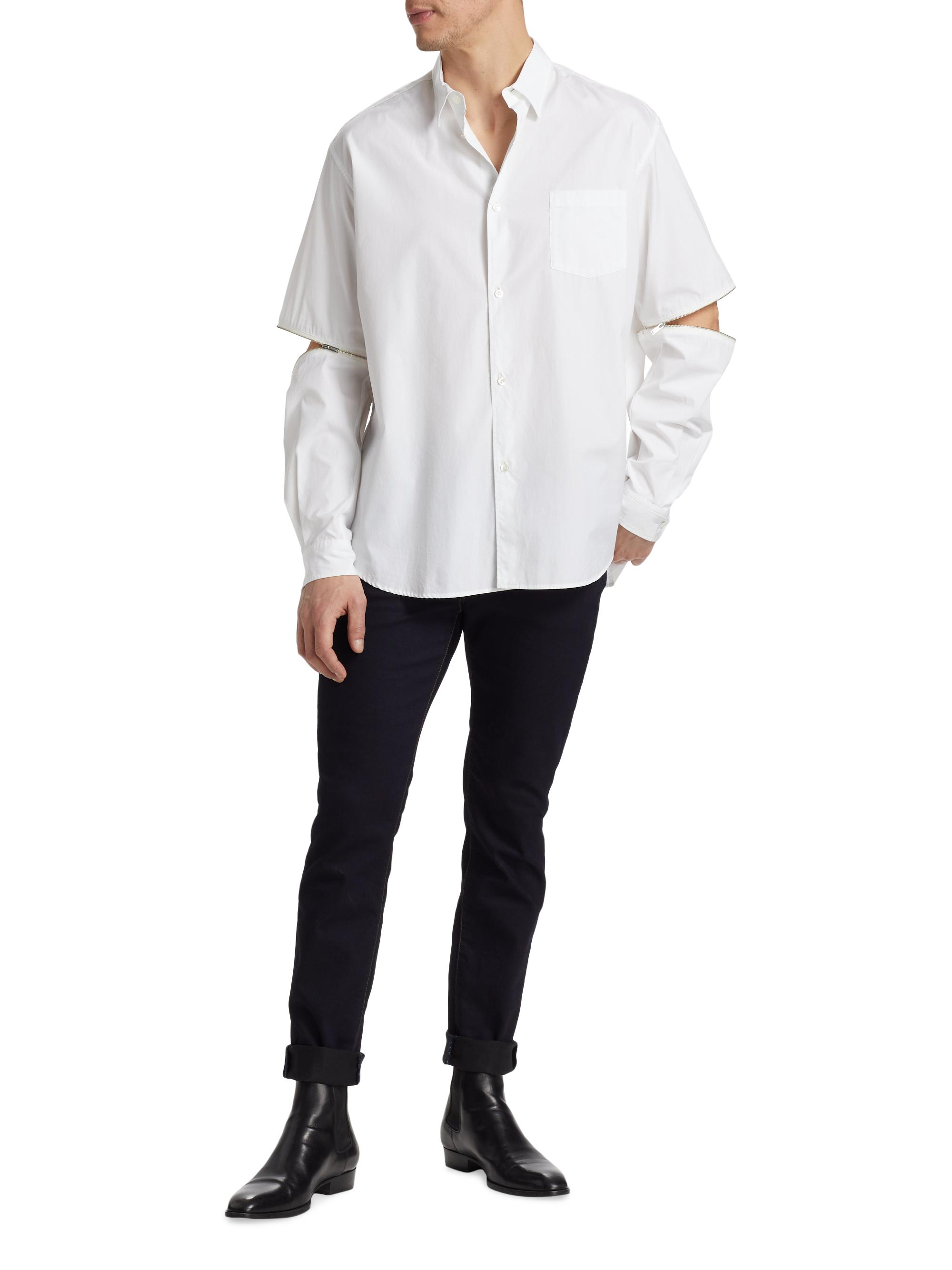 Undercover Arm Zip Button-Front Shirt | Saks Fifth Avenue