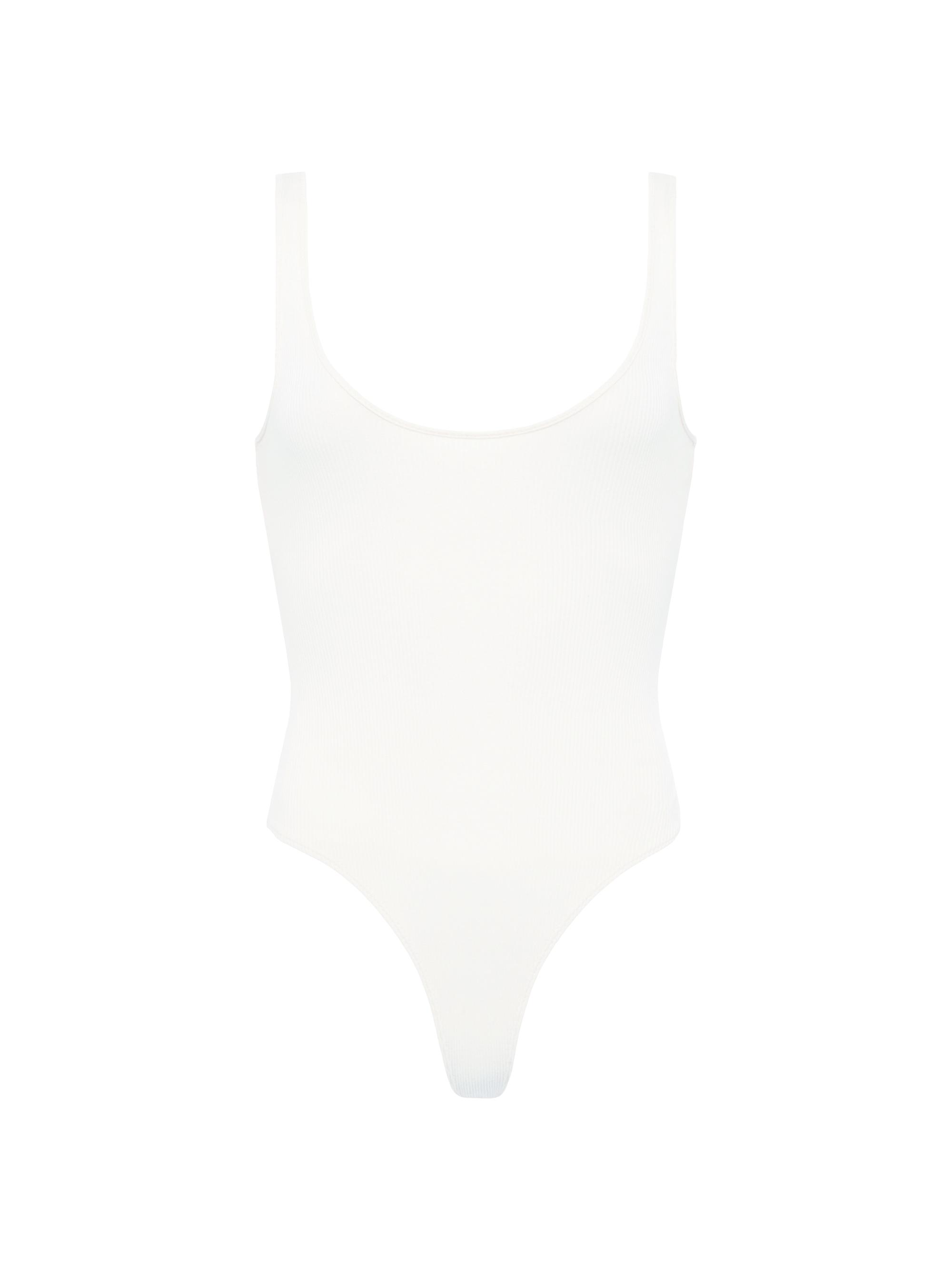 L'AGENCE Women's Nica Scoopneck Rib-Knit Bodysuit -