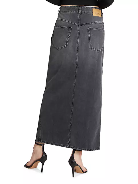 Shop Isabel Marant Vinea Denim Maxi Skirt | Saks Fifth Avenue