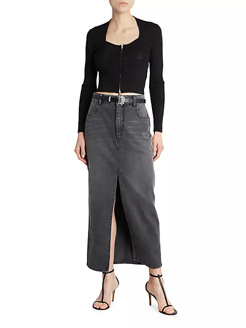 Shop Isabel Marant Vinea Denim Maxi Skirt | Saks Fifth Avenue