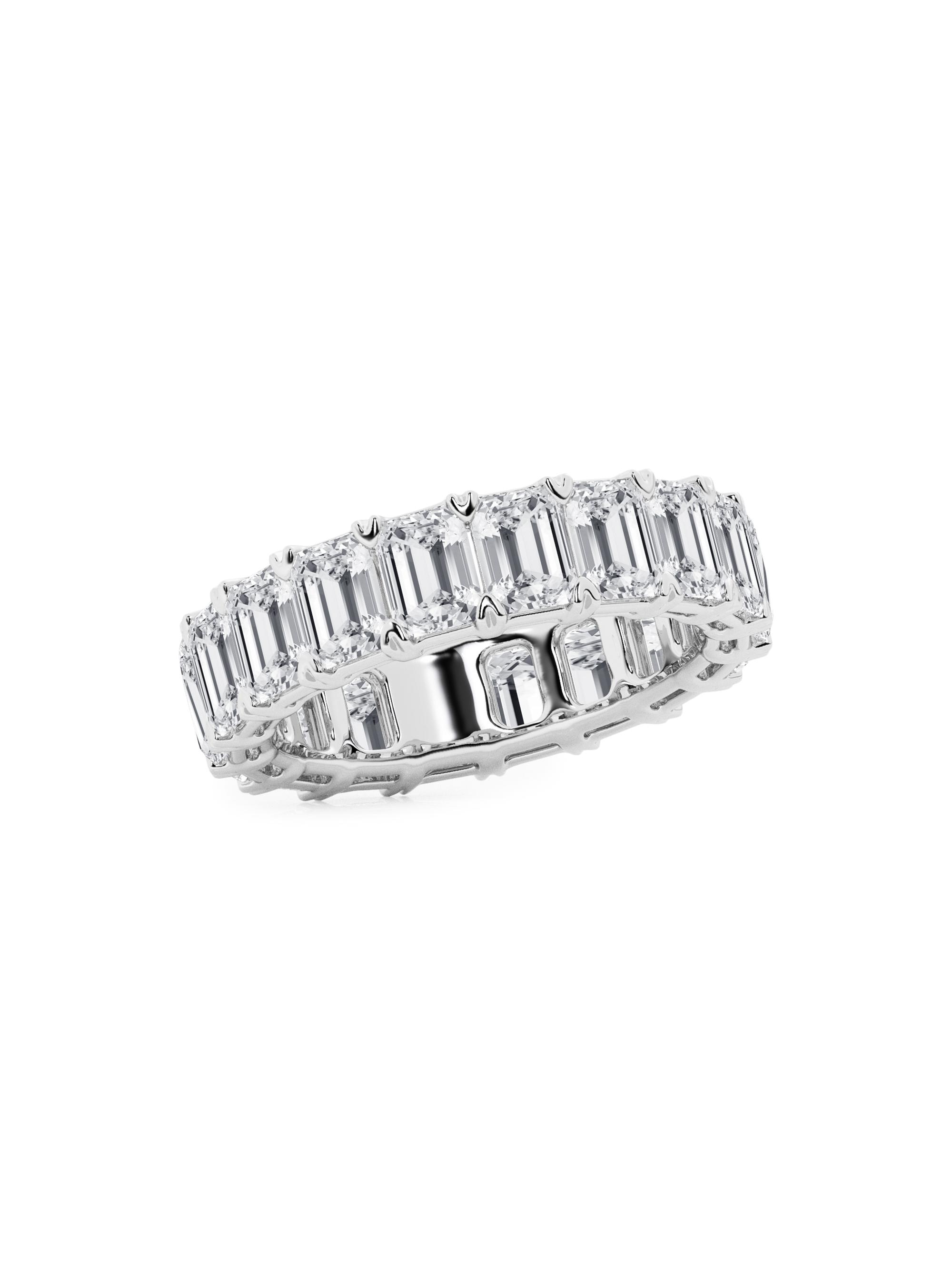 Saks Fifth Avenue Collection Women's 14K White Gold & 5.5 TCW Diamonds Ring - 5.5 Tcw