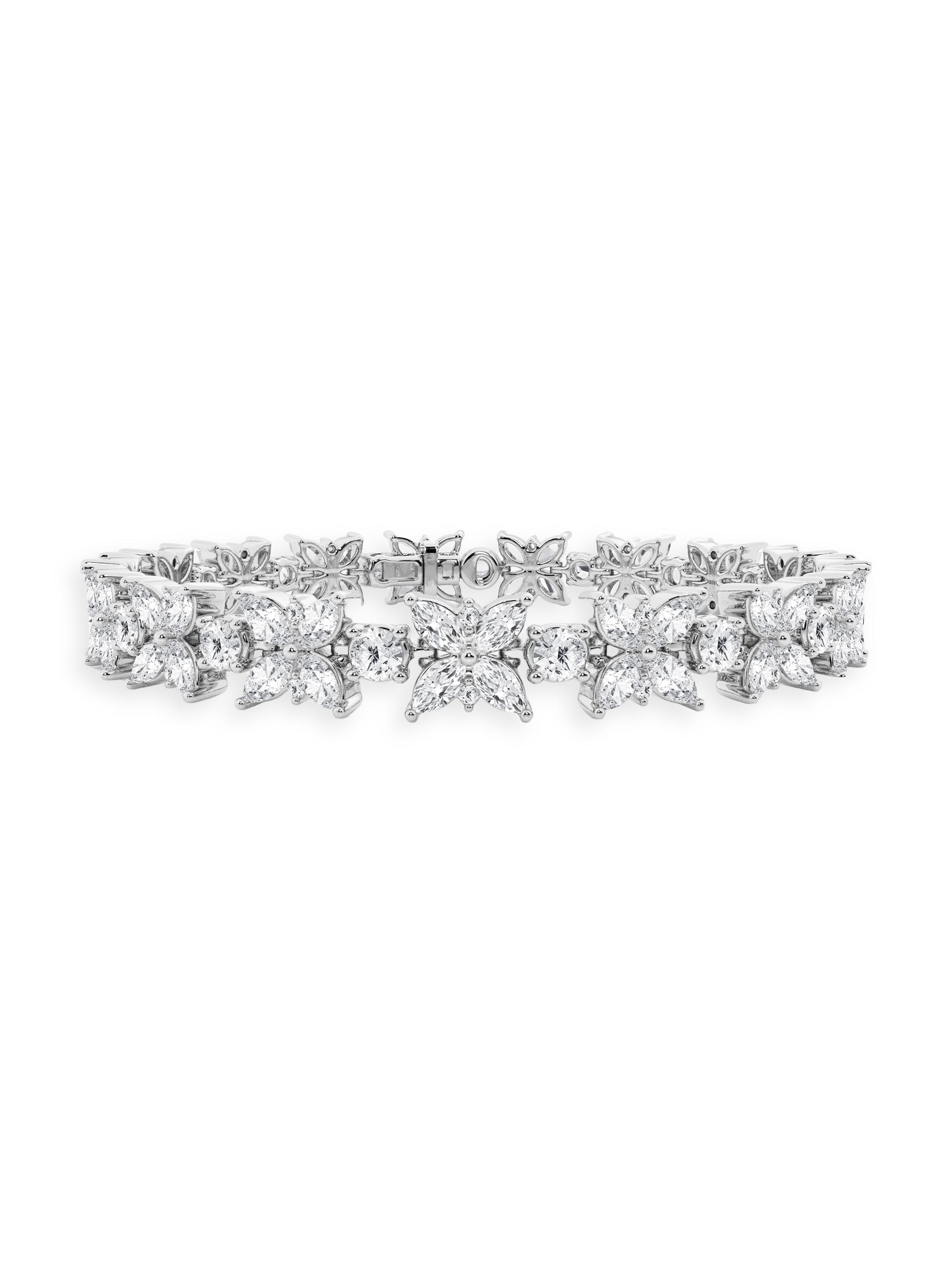 Saks Fifth Avenue Collection Women's 14K White Gold & 10 TCW Diamond Butterfly Bracelet - White Gold