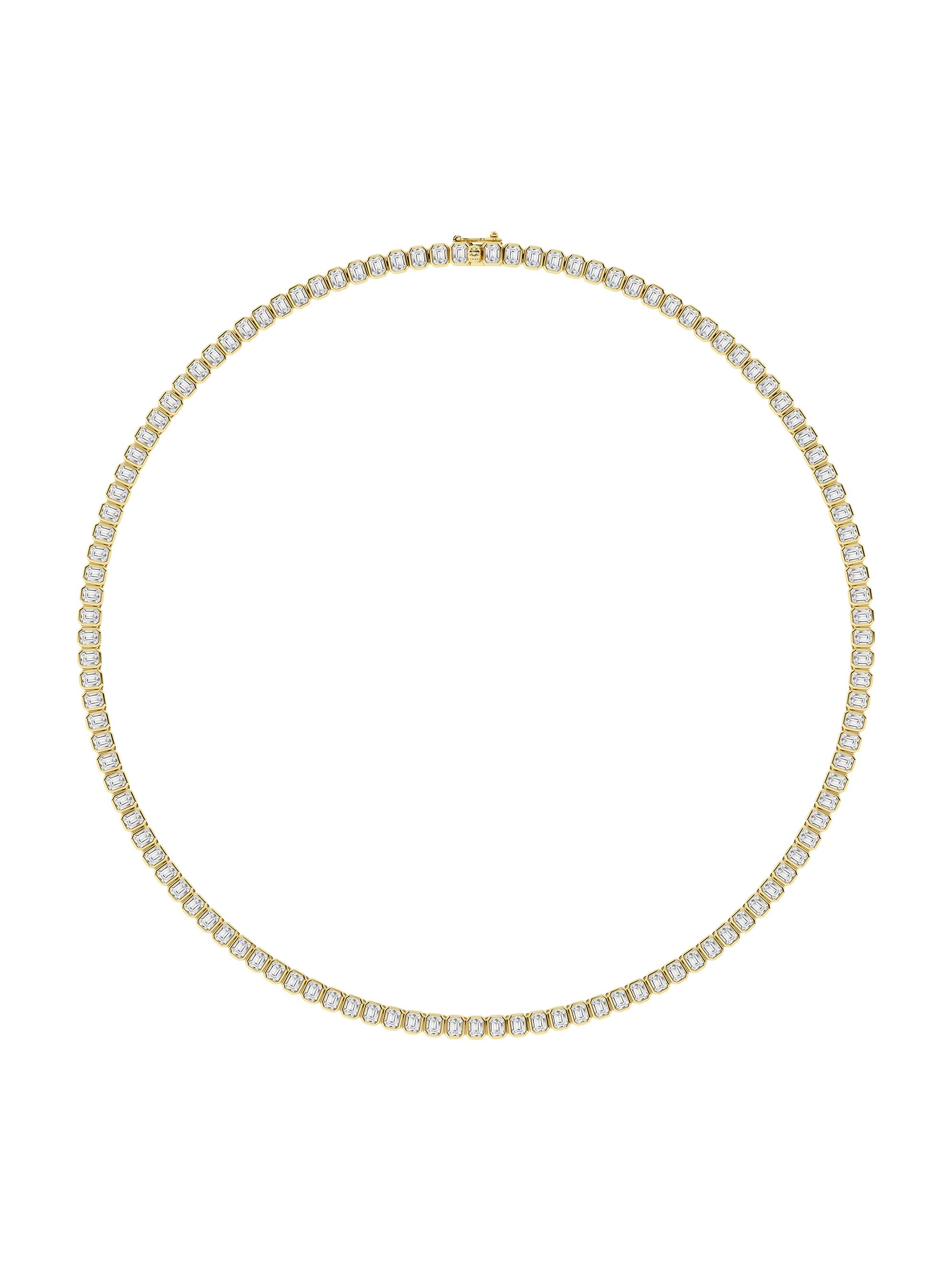 Saks Fifth Avenue Collection Women's 14K Yellow Gold & 12 TCW Diamond Tennis Necklace - Yellow Gold