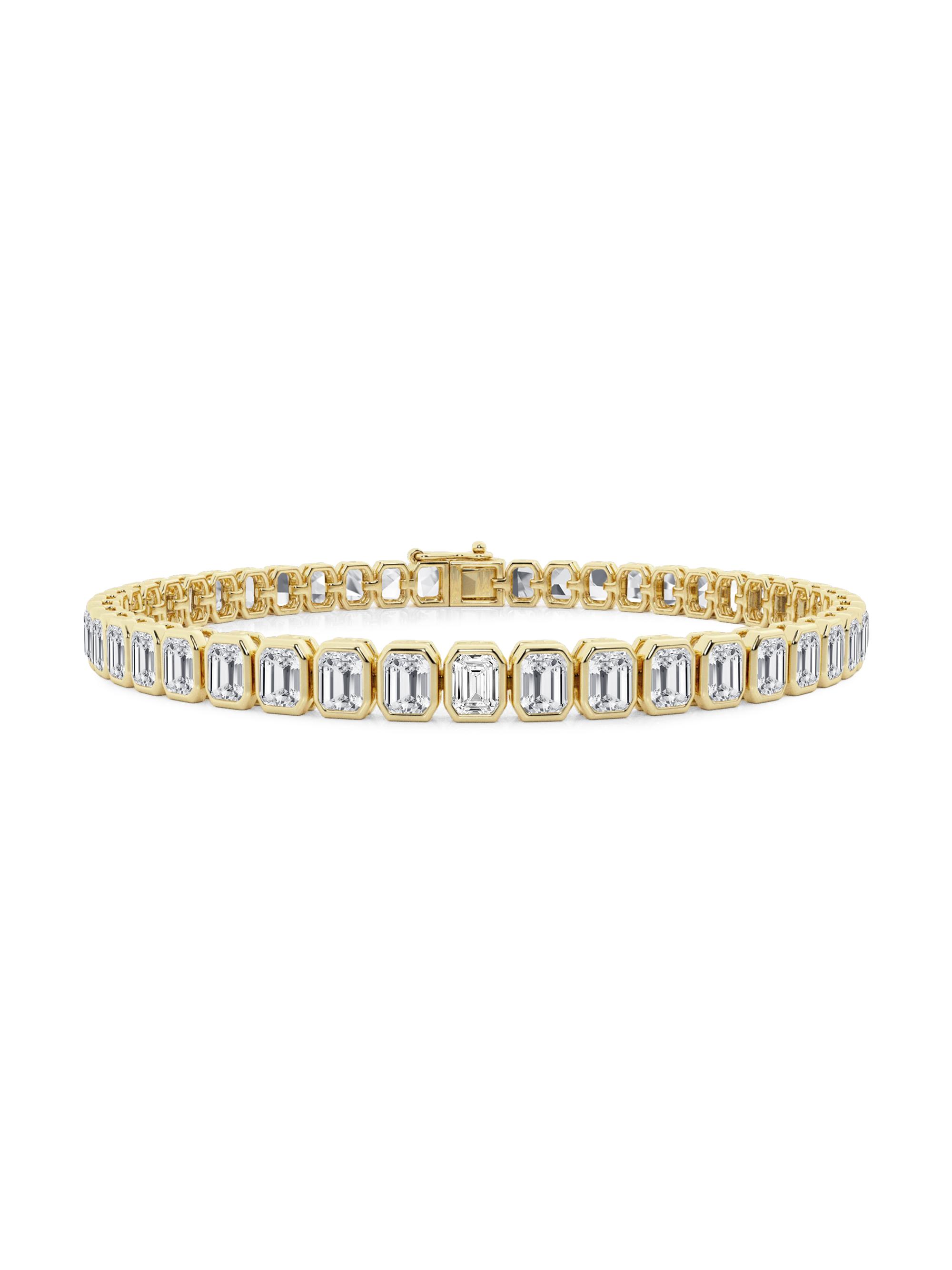 Saks Fifth Avenue Collection Women's 14K Yellow Gold & 7.50 TCW Bezel-Set Diamond Bracelet - Yellow Gold