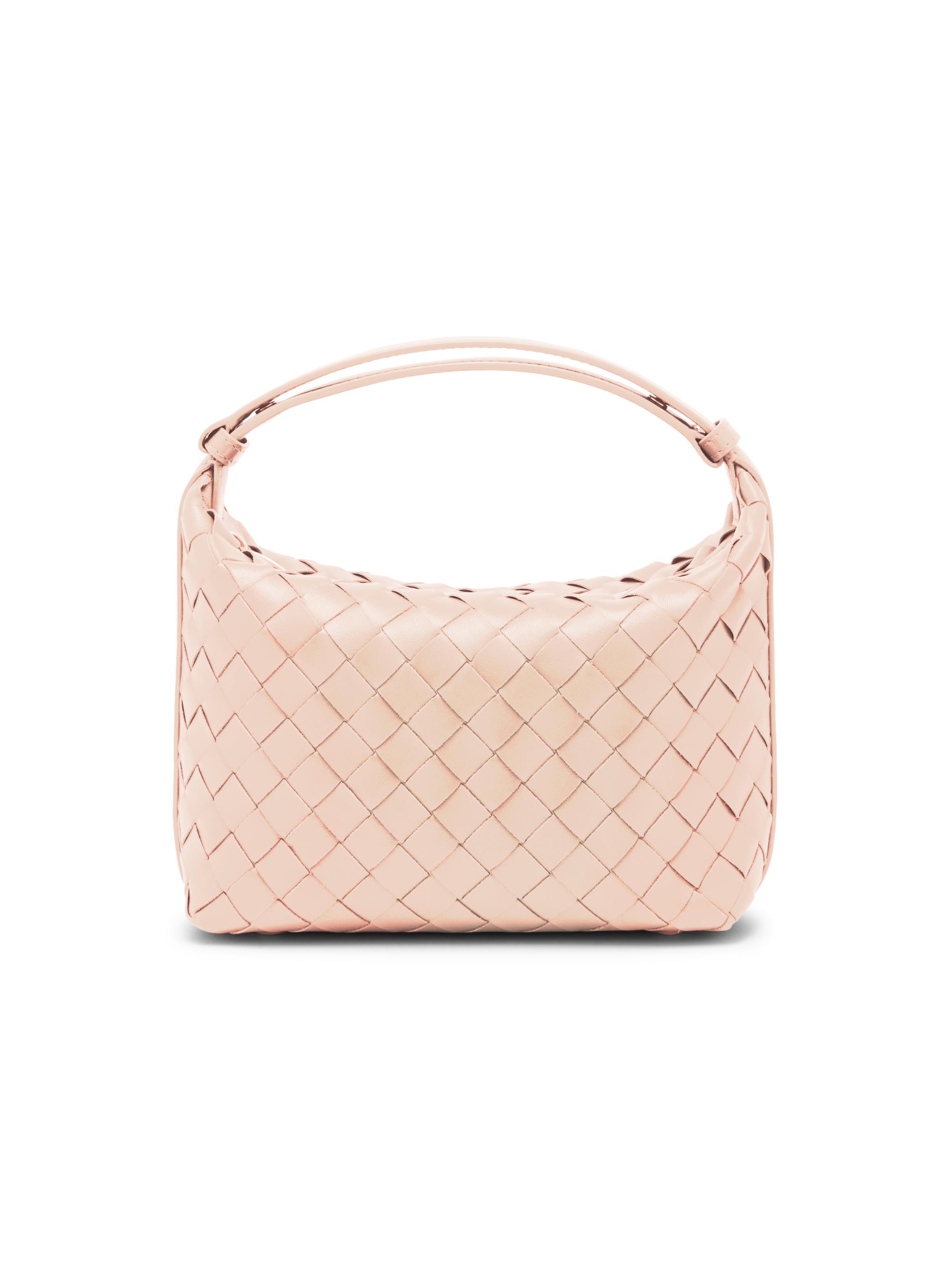 Bottega Veneta Women's Mini Wallace Leather Top-Handle Bag - Cameo