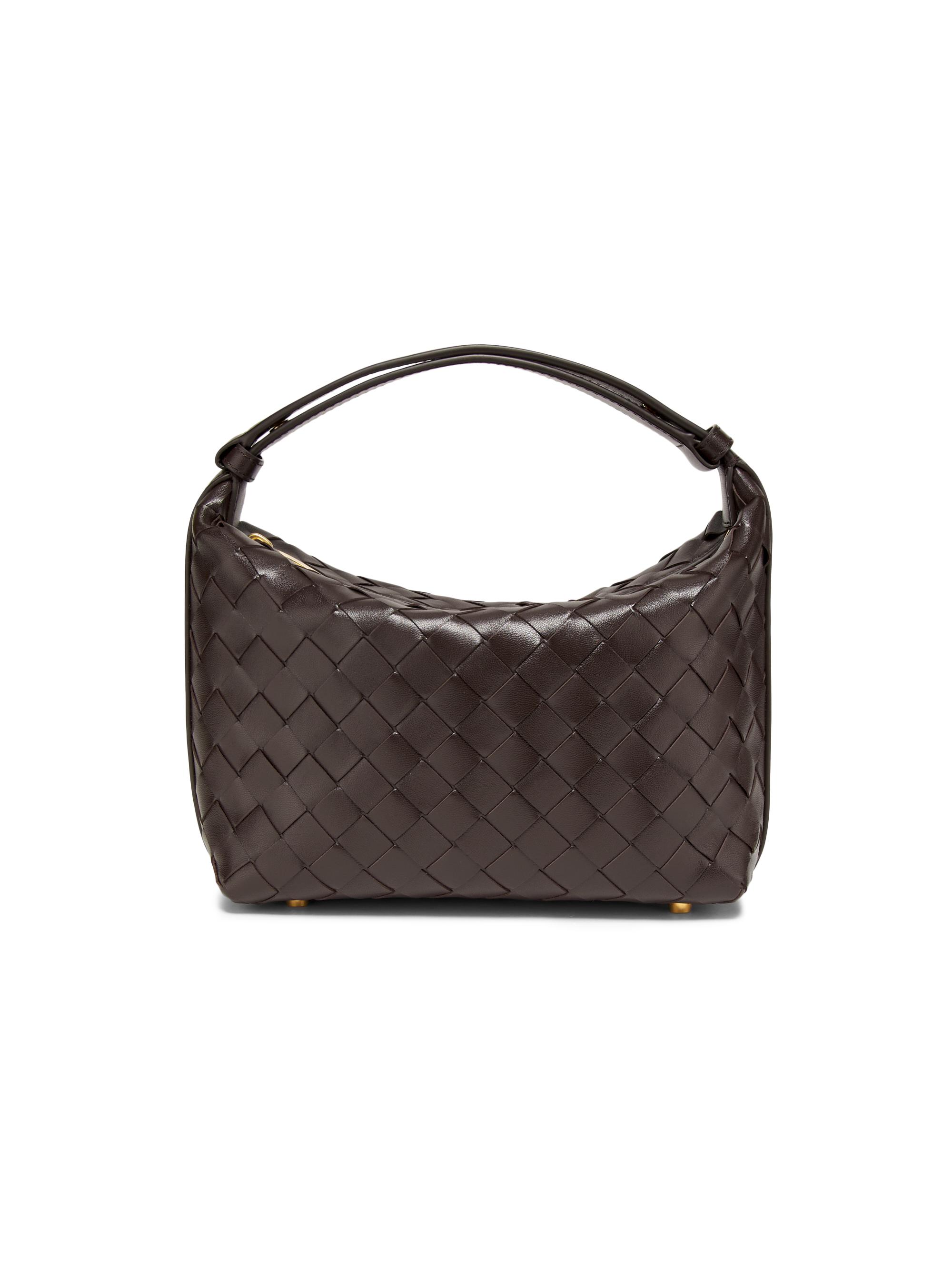 Bottega Veneta Women's Mini Wallace Leather Top-Handle Bag - Fondant Gold | Thumbnail 8