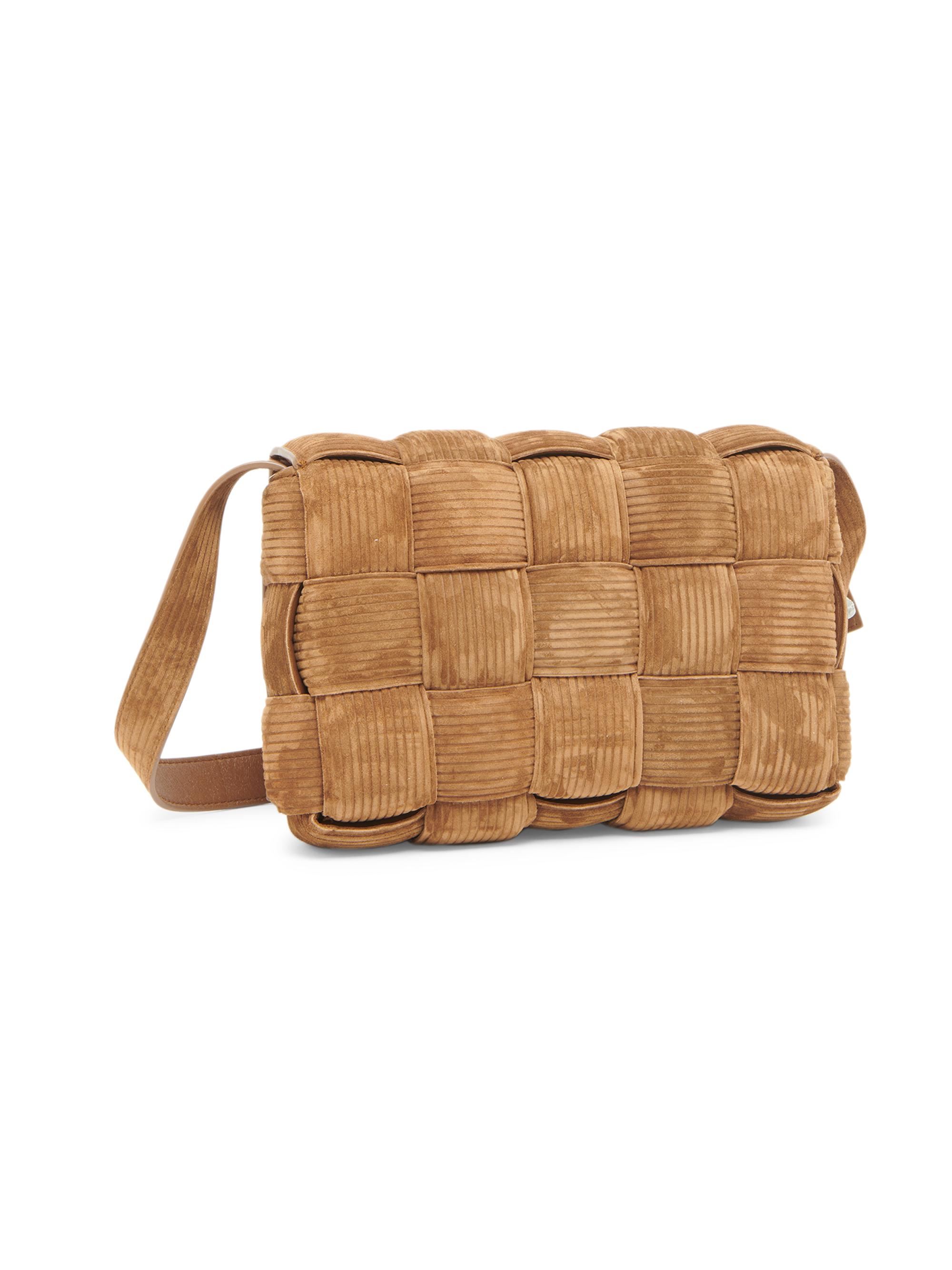 Bottega Veneta Padded Cassette Intreccio Corduroy Suede Crossbody