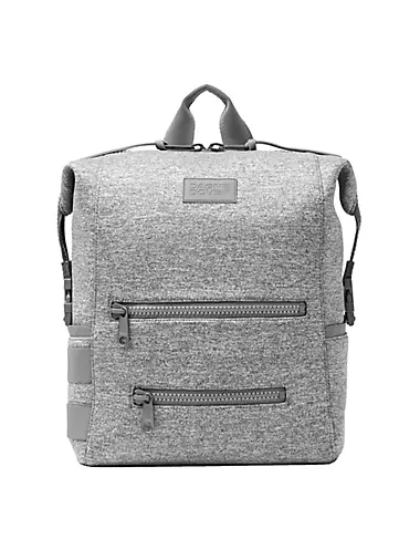 Designer Diaper Bag - Soft Pink and Black Quiltwork Diaper Bag Backpac