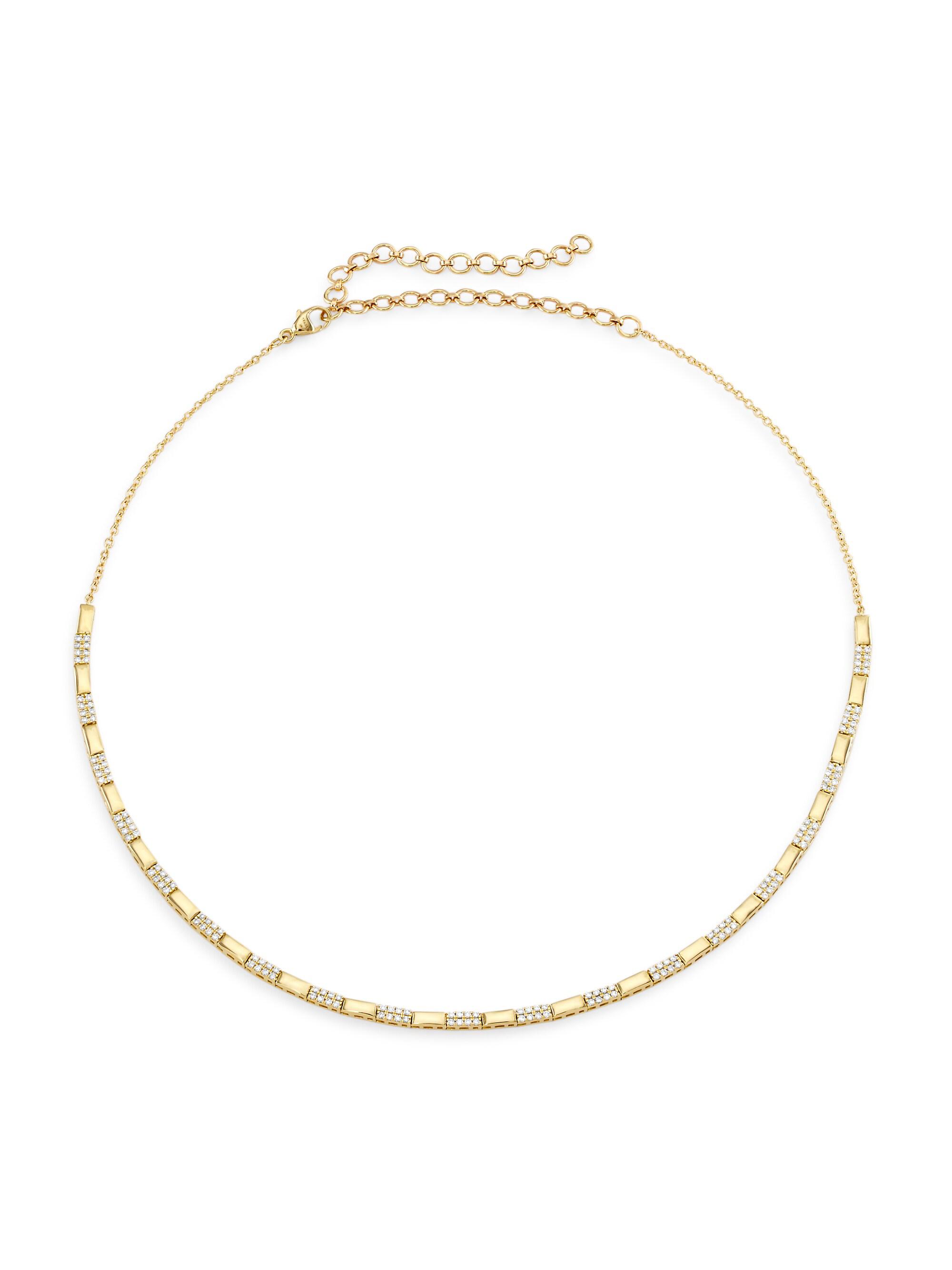 Saks Fifth Avenue Collection Women's 14K Yellow Gold & 0.78 TCW Diamond Chain Necklace - Gold