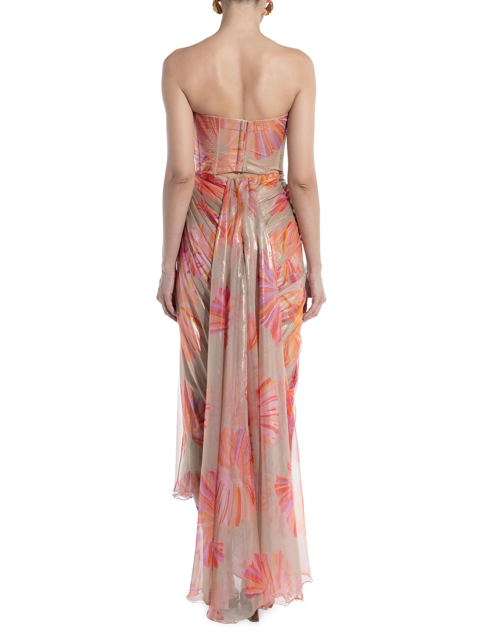 Maria Lucia Hohan Ezra Strapless Metallic Midi-Dress | Saks Fifth
