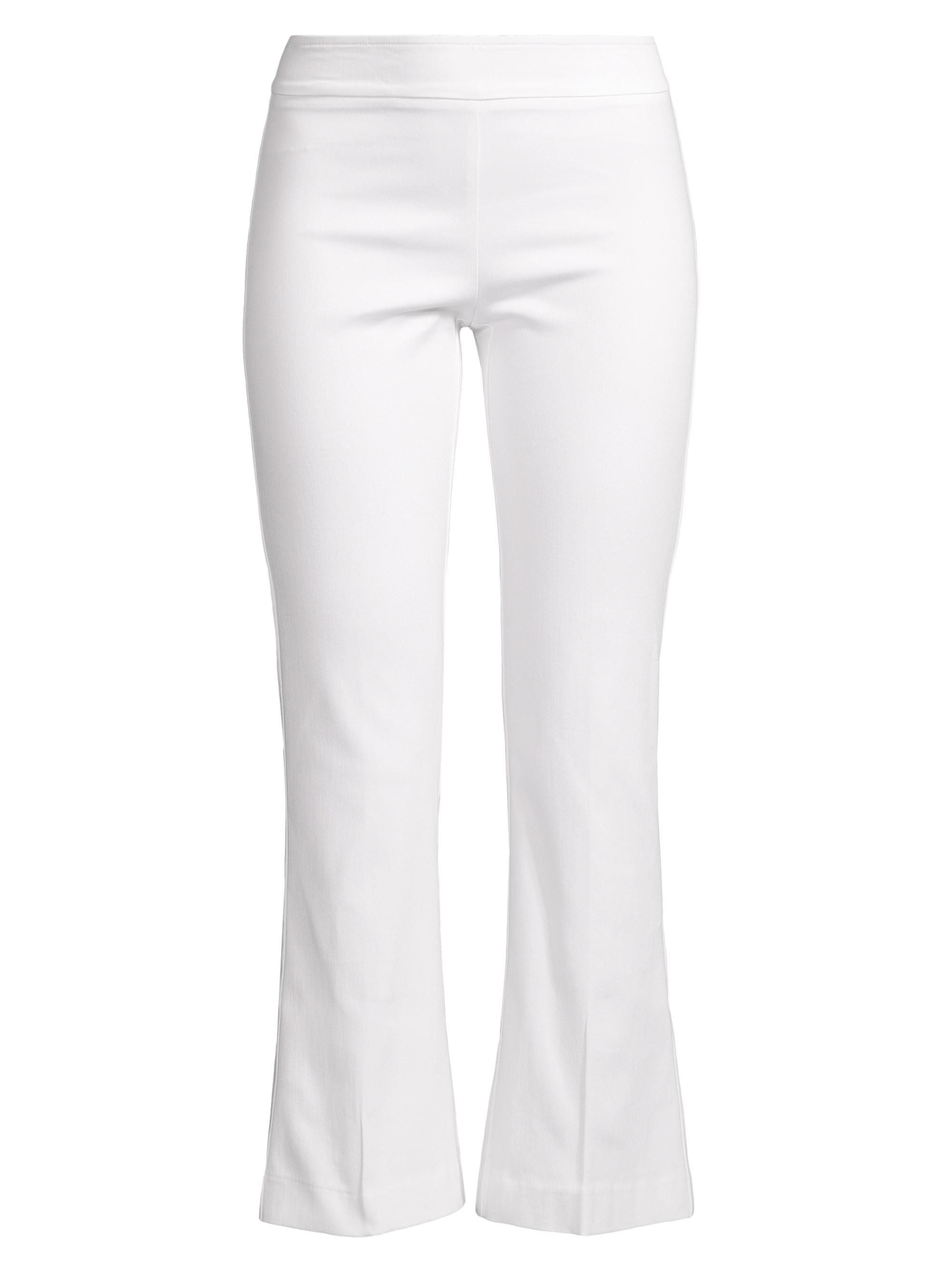 Avenue Montaigne Women's Leo Flare Crop Pants - White