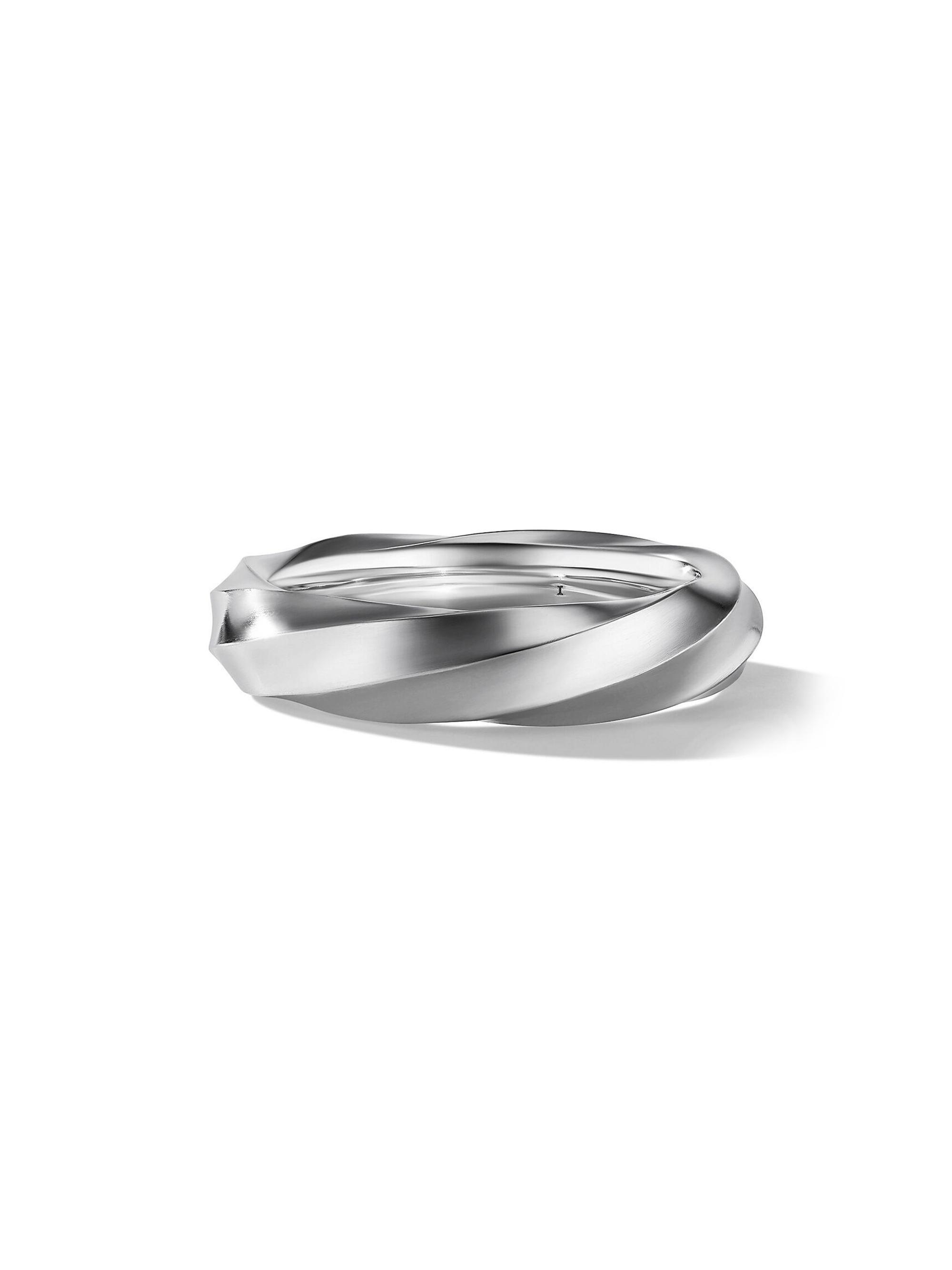 David Yurman Women's Cable Edge Band Ring in Recycled Sterling Silver - Sterling Silver