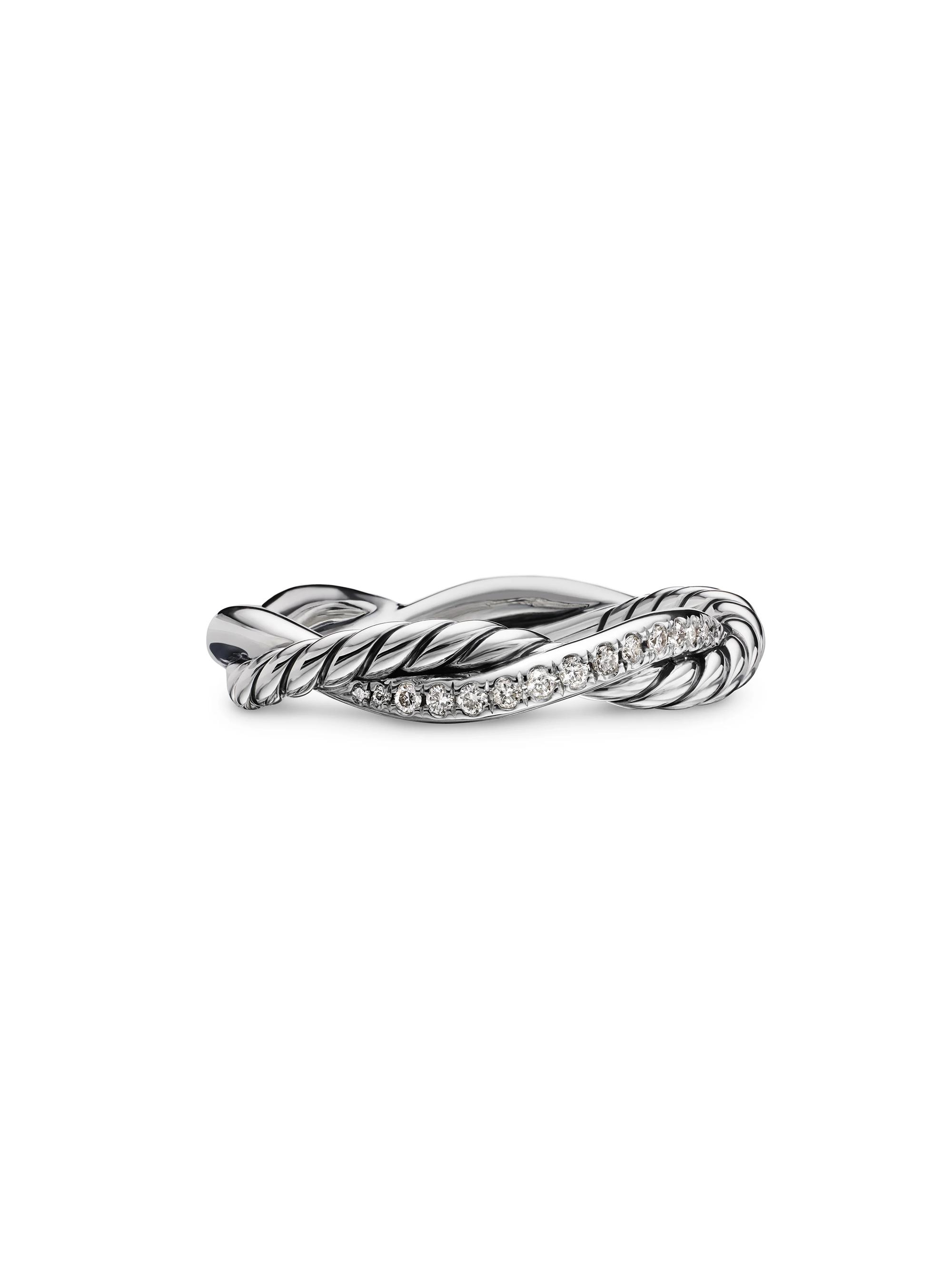 David Yurman Women's Petite Infinity Band Ring in Sterling Silver - Sterling Silver