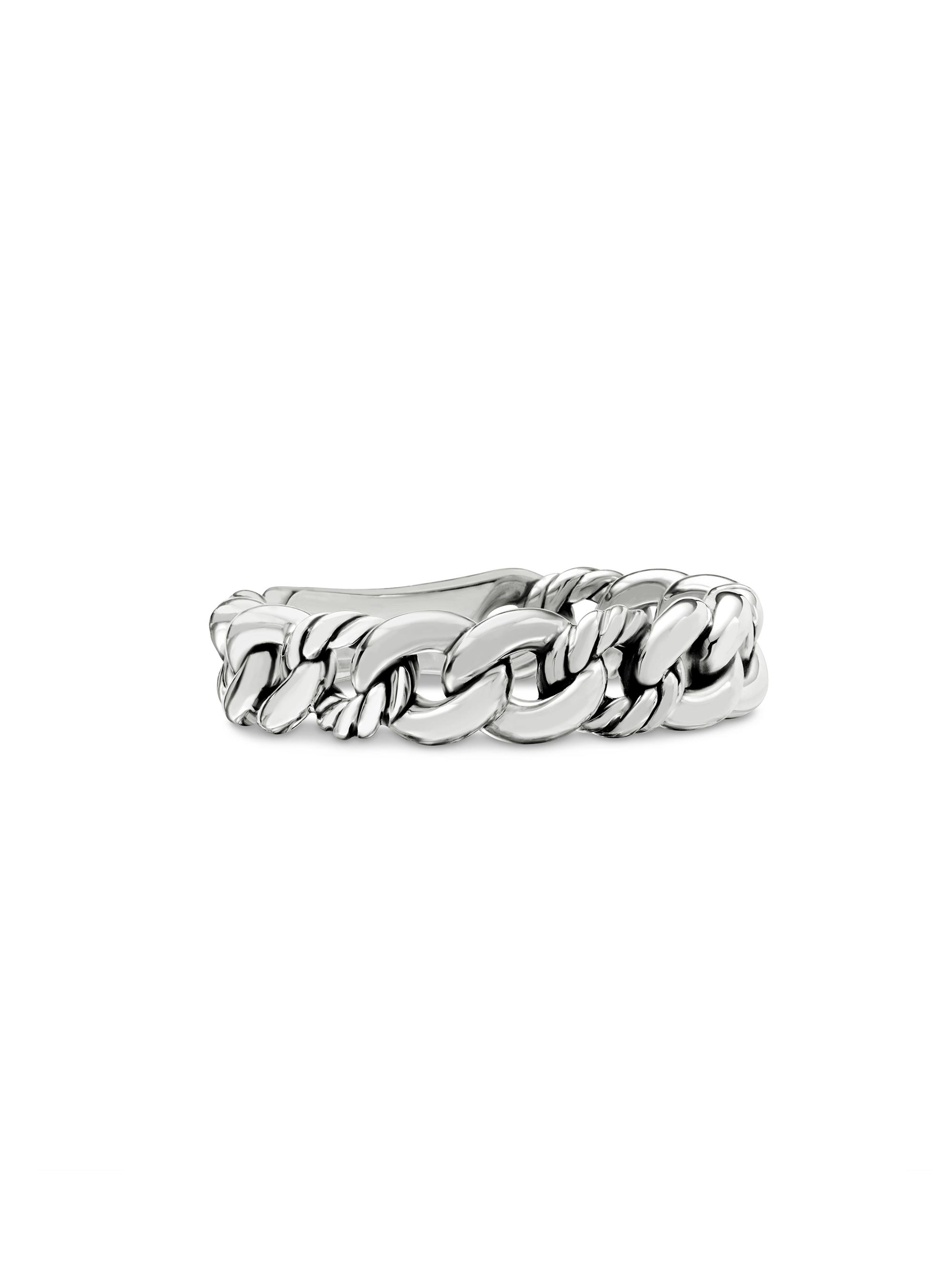 David Yurman Women's Belmont Curb Link Band Ring - Sterling Silver