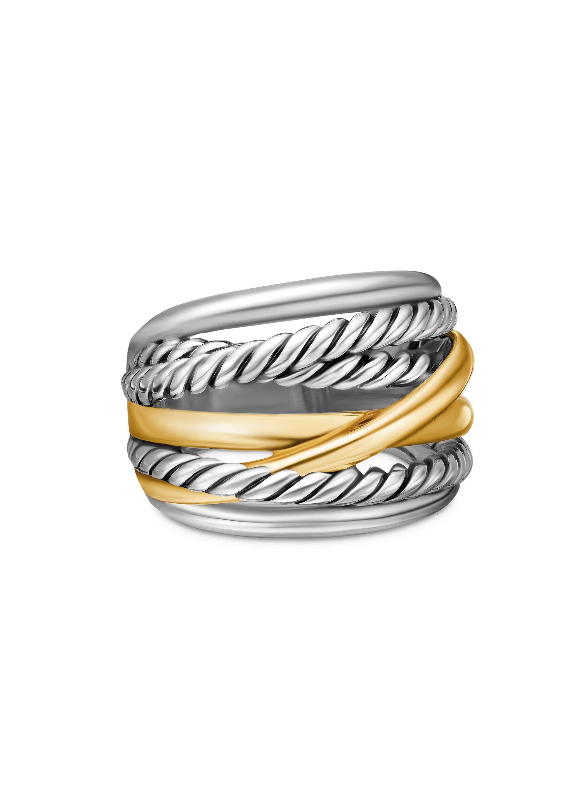 David Yurman Women's Crossover Ring in Sterling Silver