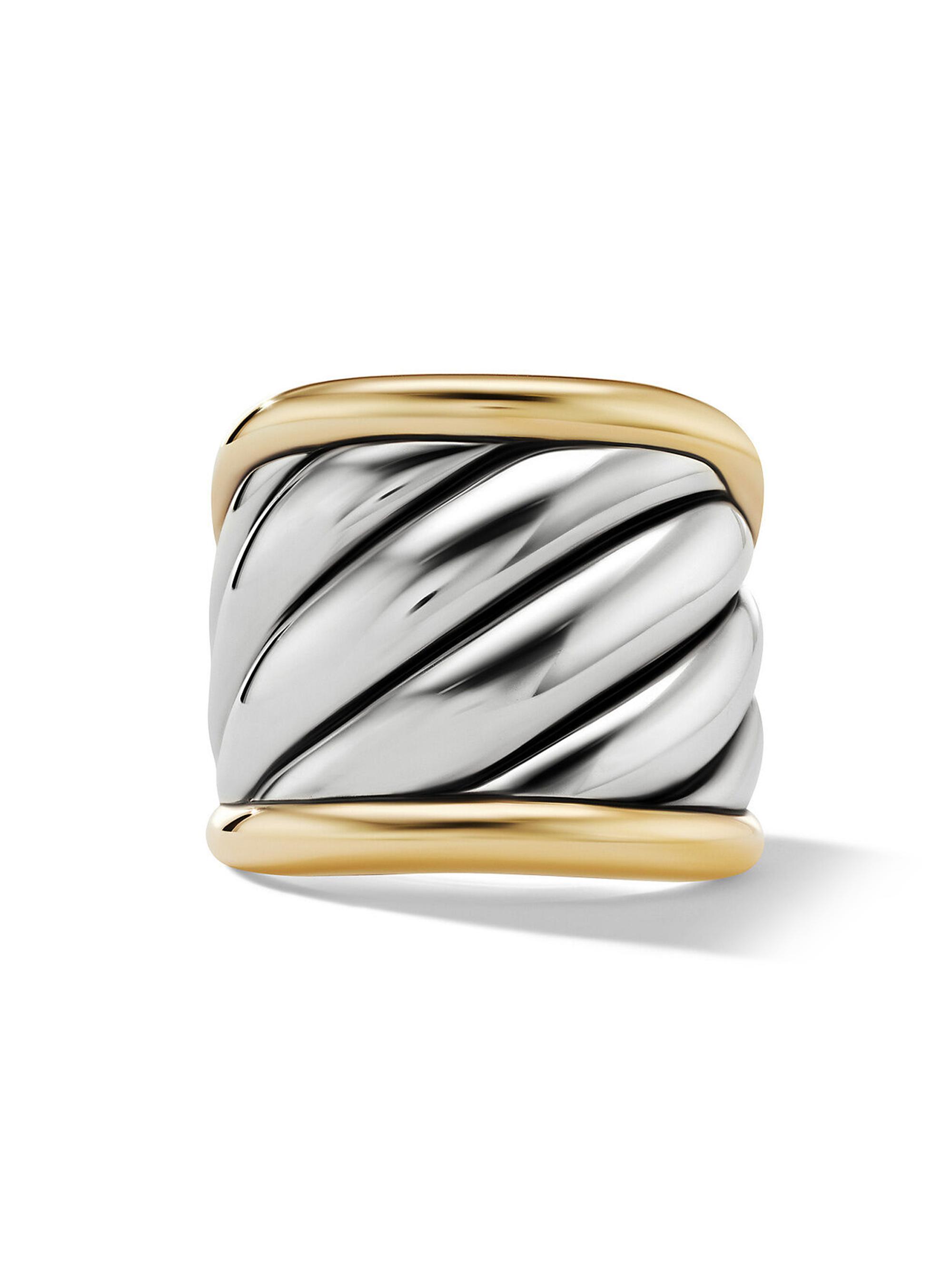 David Yurman Sculpted Cable Saddle Ring In Sterling Silver | Saks