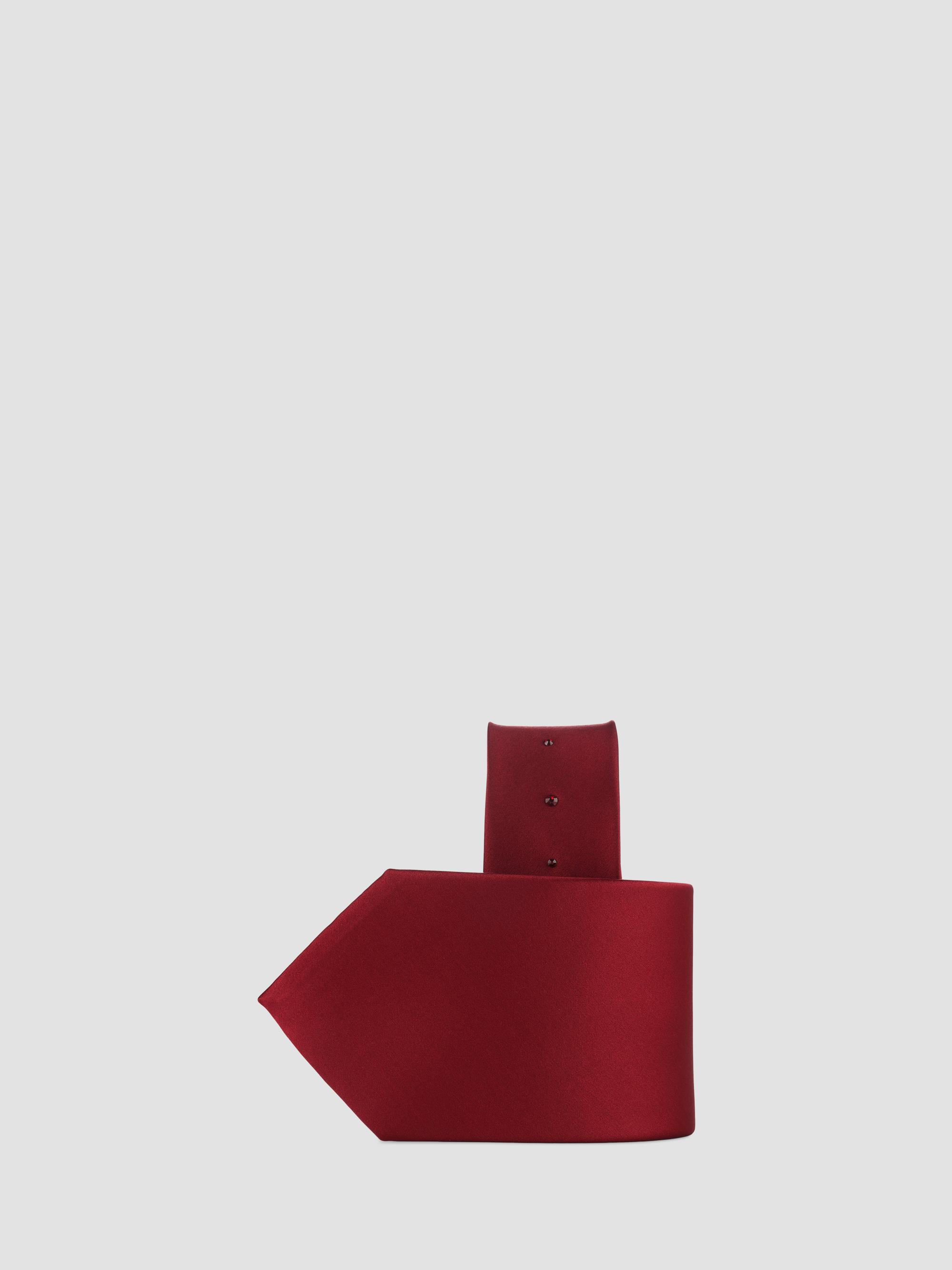 Stefano Ricci Men's Luxury Handmade Silk Tie - Dark Red | Thumbnail 4