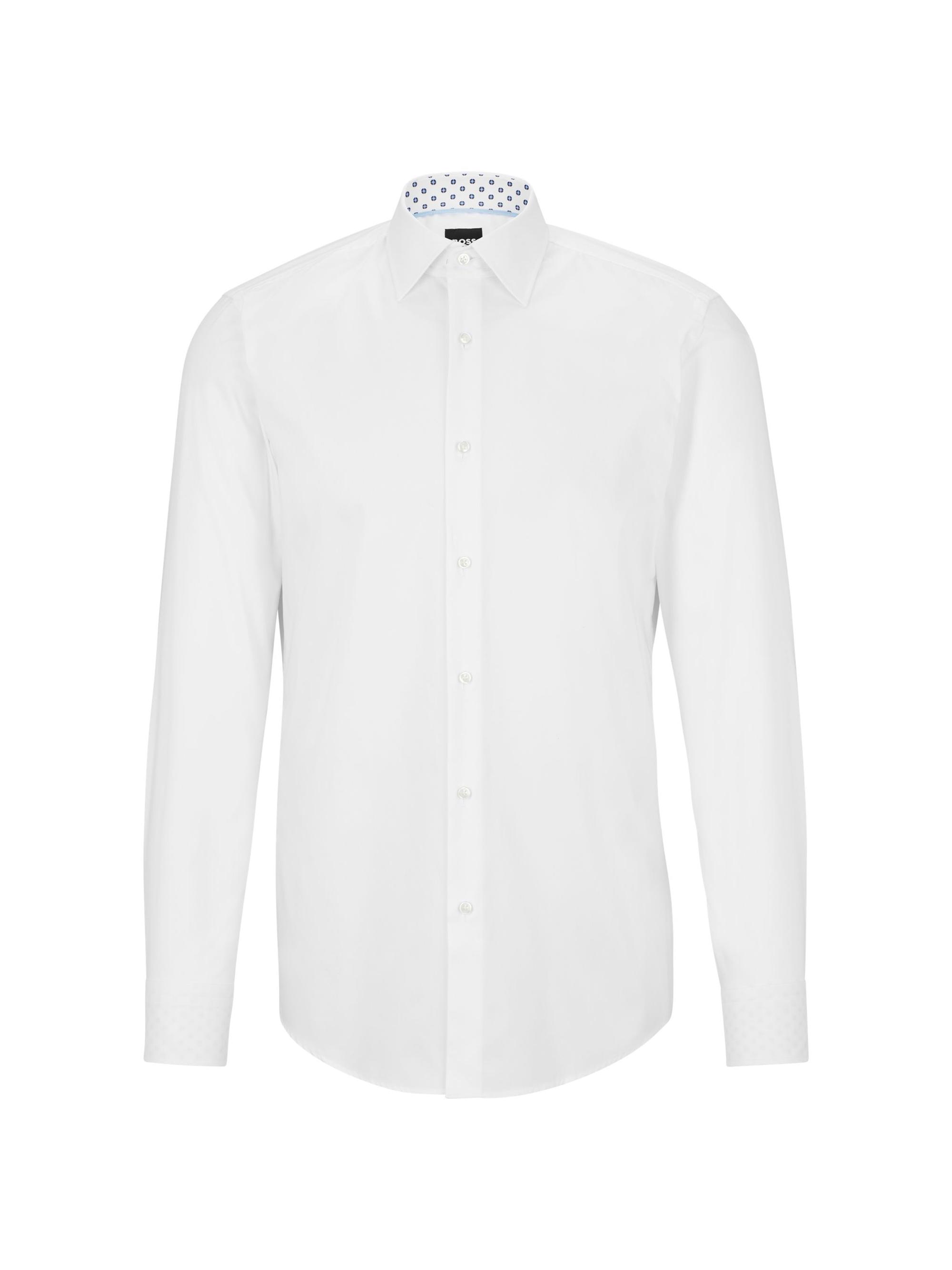 boss slim fit dress shirt Boss Men's Hank Slim Fit Performance Dress Shirt - Blue - Size 16.5R