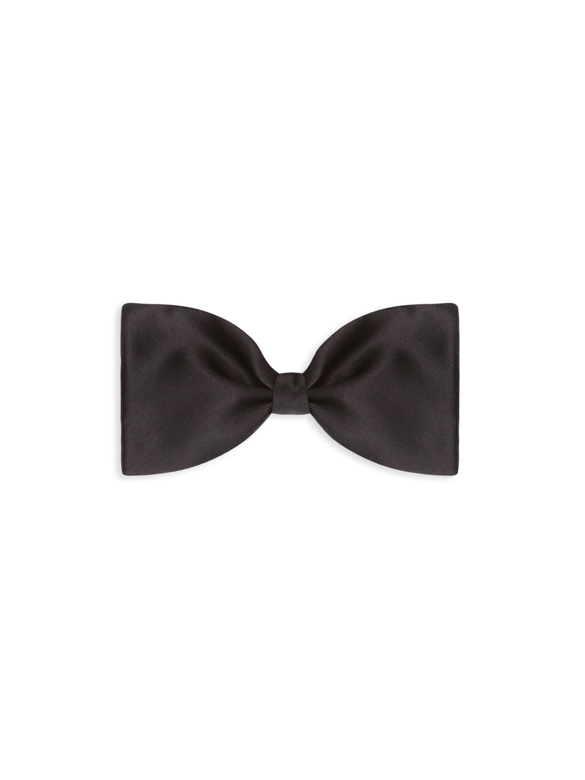 Stefano Ricci Men's Silk Self Bow-Tie - Black