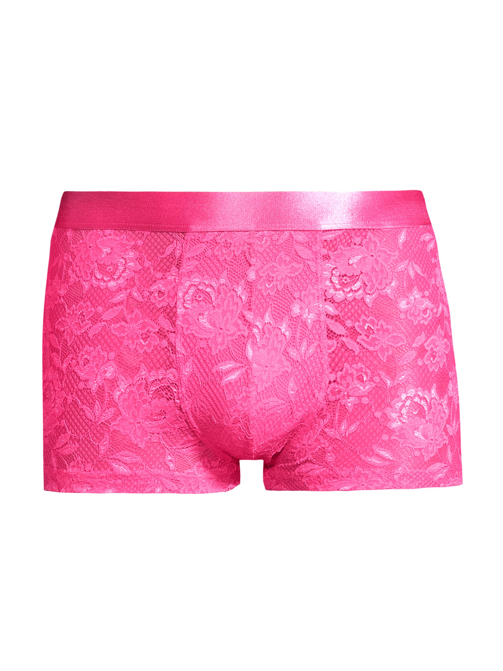 Cosabella Men's Never Say Never Lace Boxer Briefs - Mystic Red