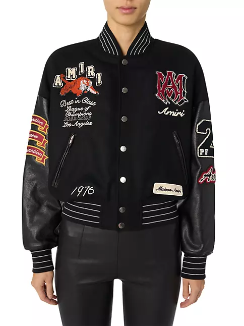 Gucci Mix Black Fashion Varsity Jacket
