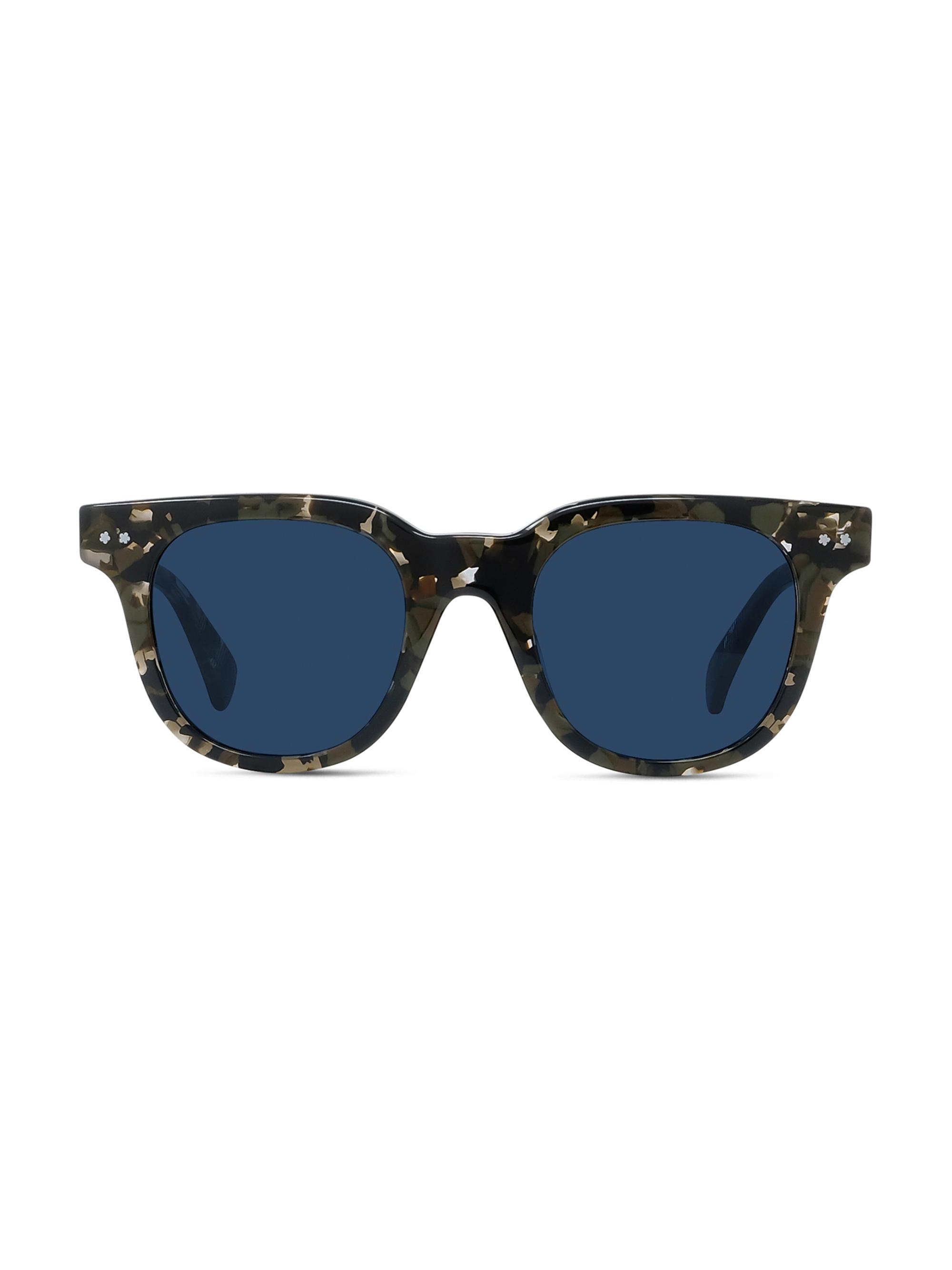 Kenzo Men's  Boke Flower 48MM Square Sunglasses - Havana Blue
