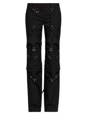 Off-White buckled cargo trousers - Black