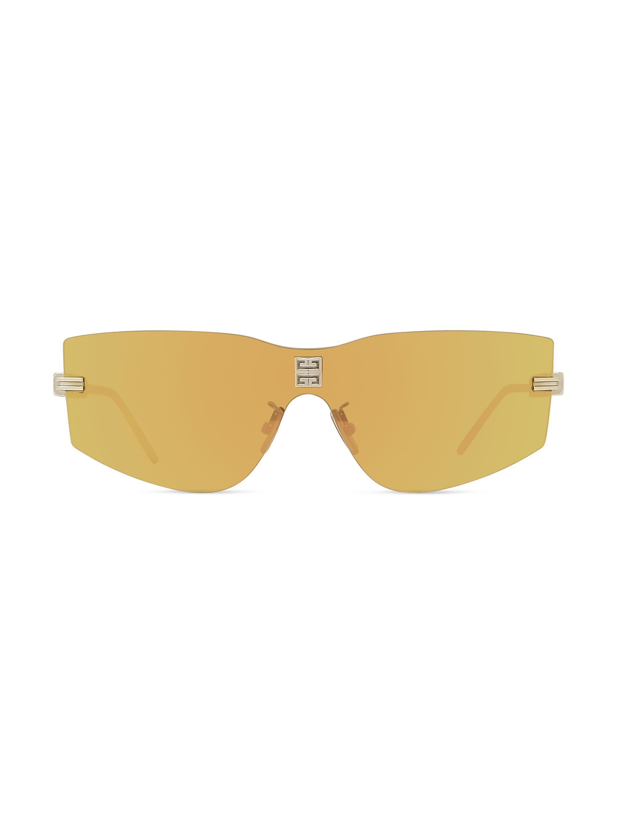 Givenchy Men's 4Gem Metal Mask Sunglasses - Gold Brown Mirror