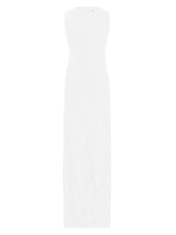 Mid-length dress Herve Leger White size M International in