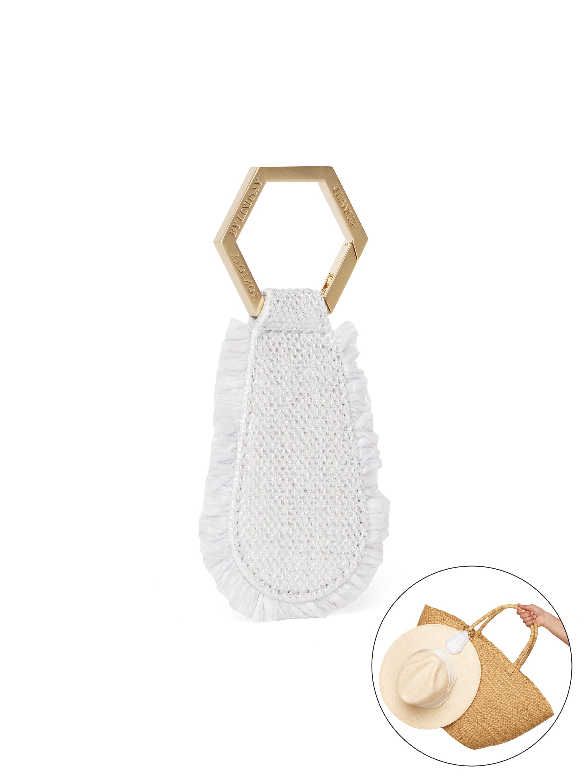 Toptote by Lindsay Albanese ​The Fray Raffia Hat Holder Saks
