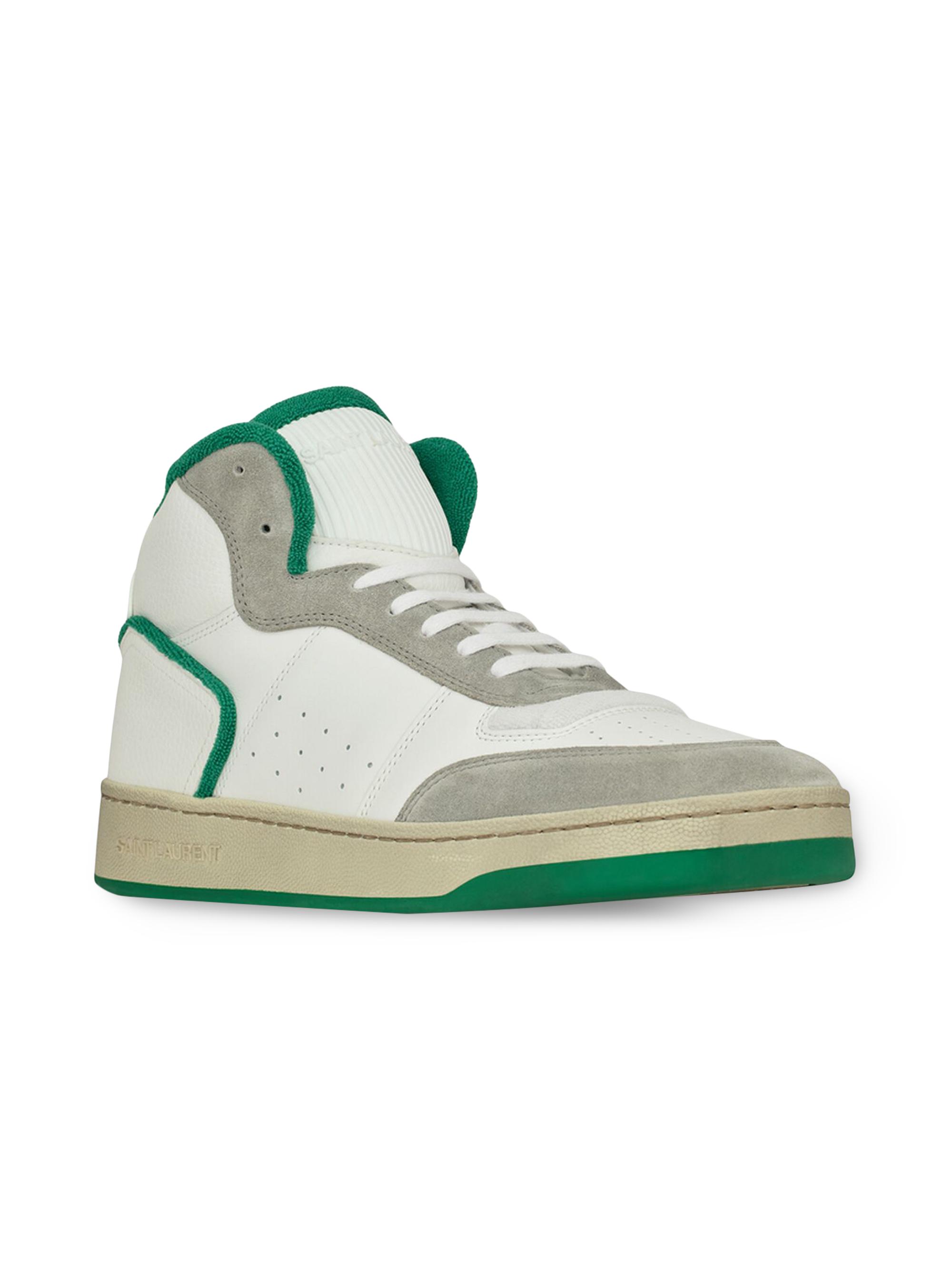 Saint Laurent SL 80 Sneakers In Leather And Suede | Saks Fifth Avenue