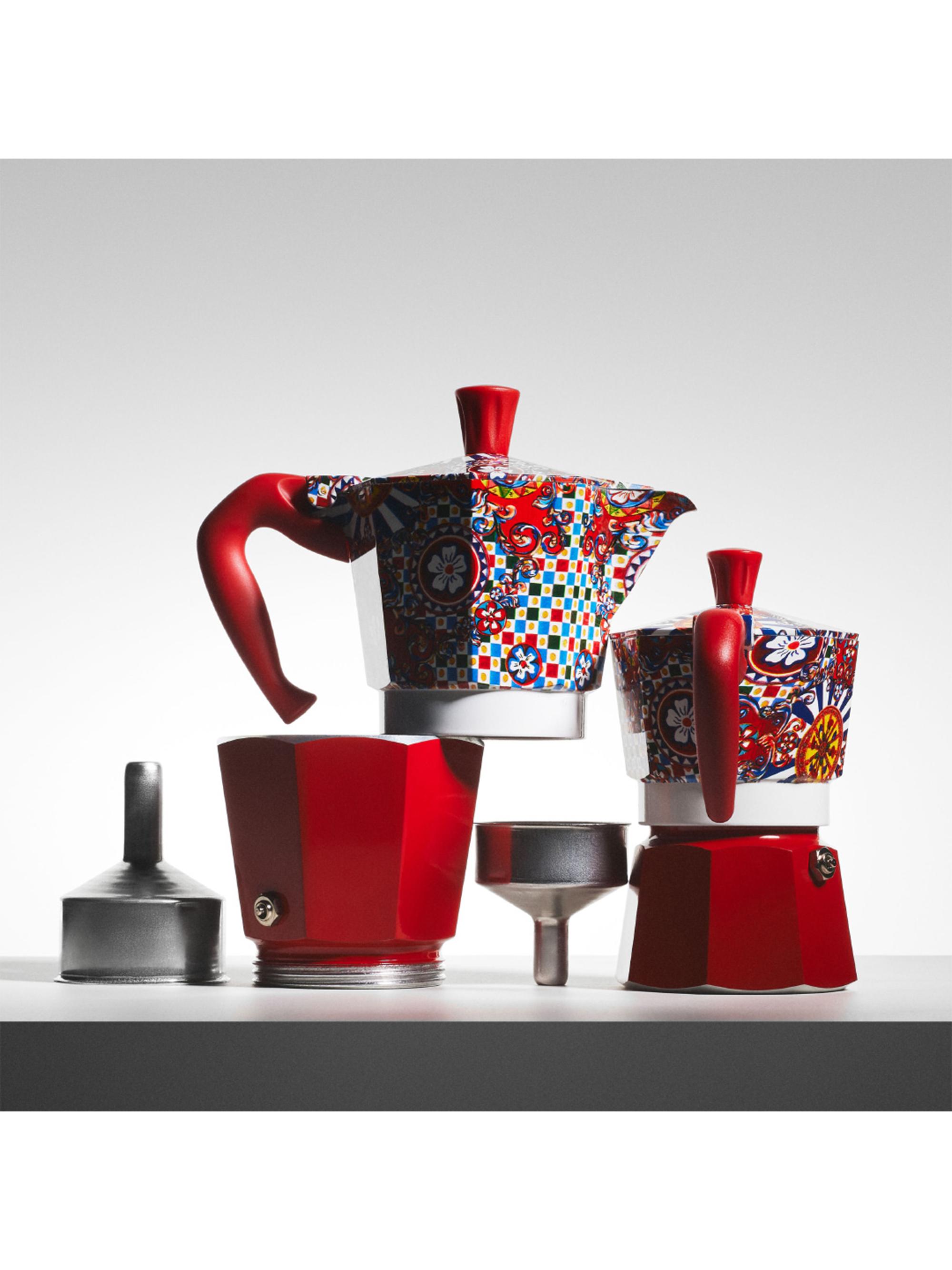 Dolce&Gabbanaパンプス　その他5点　計6点セット Moka Box medium + 3 Porcelain cups & 3 silver stir sticks BIALETTI