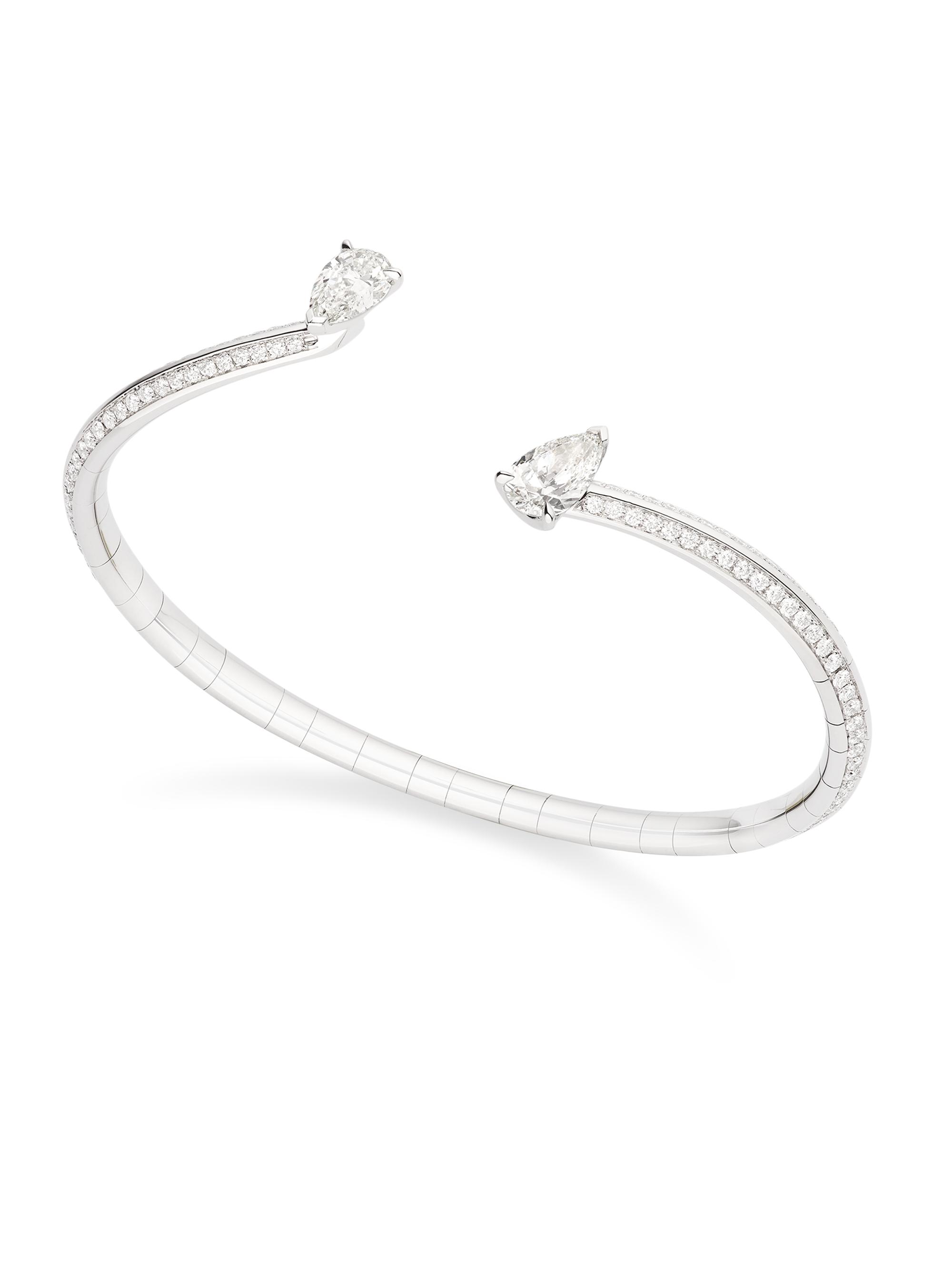 Repossi Women's Brevis 18K White Gold & 2.20 TCW Diamond Cuff - White Gold