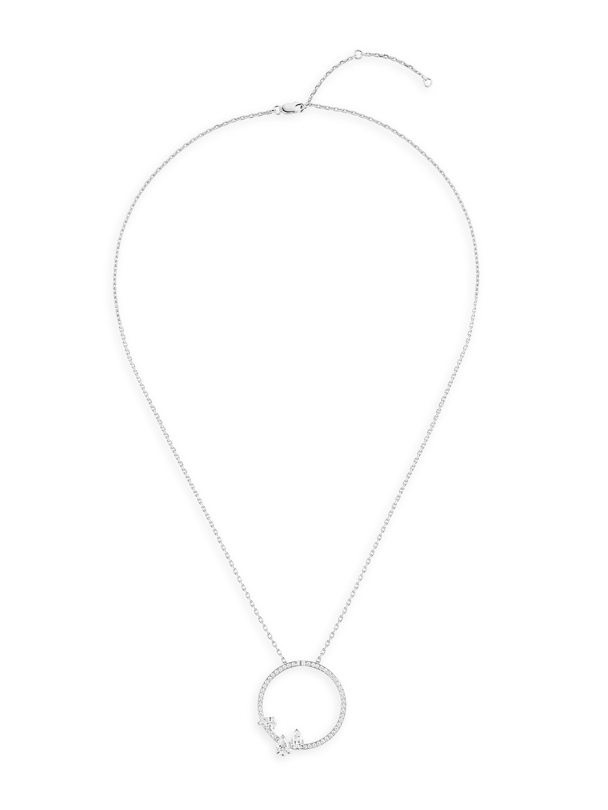 Repossi Women's Serti Sur Vide 18K White Gold & 1.35 TCW Diamonds Pendant Necklace - White Gold