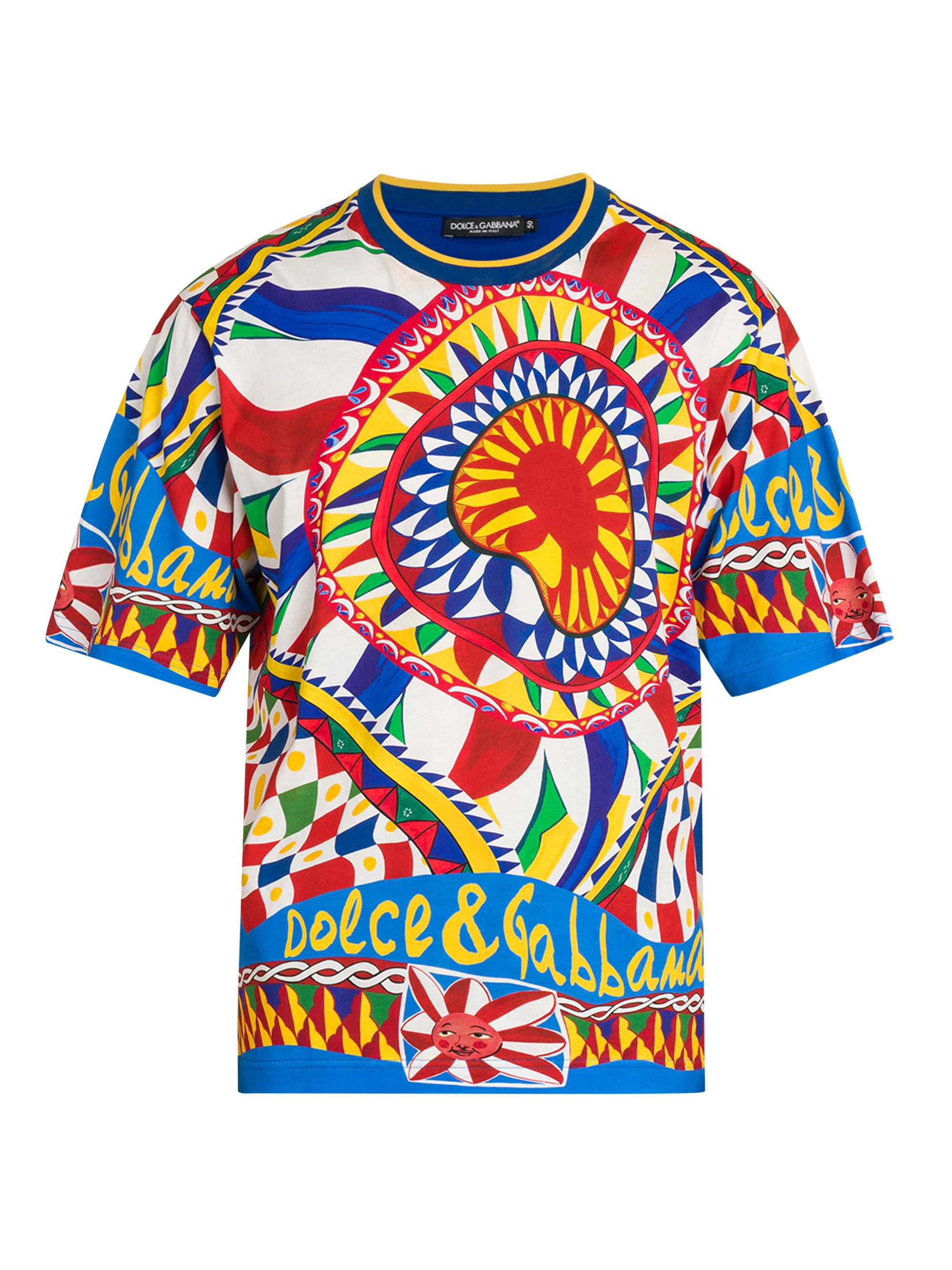 Dolce&Gabbana Carretto Crewneck T-Shirt | Saks Fifth Avenue