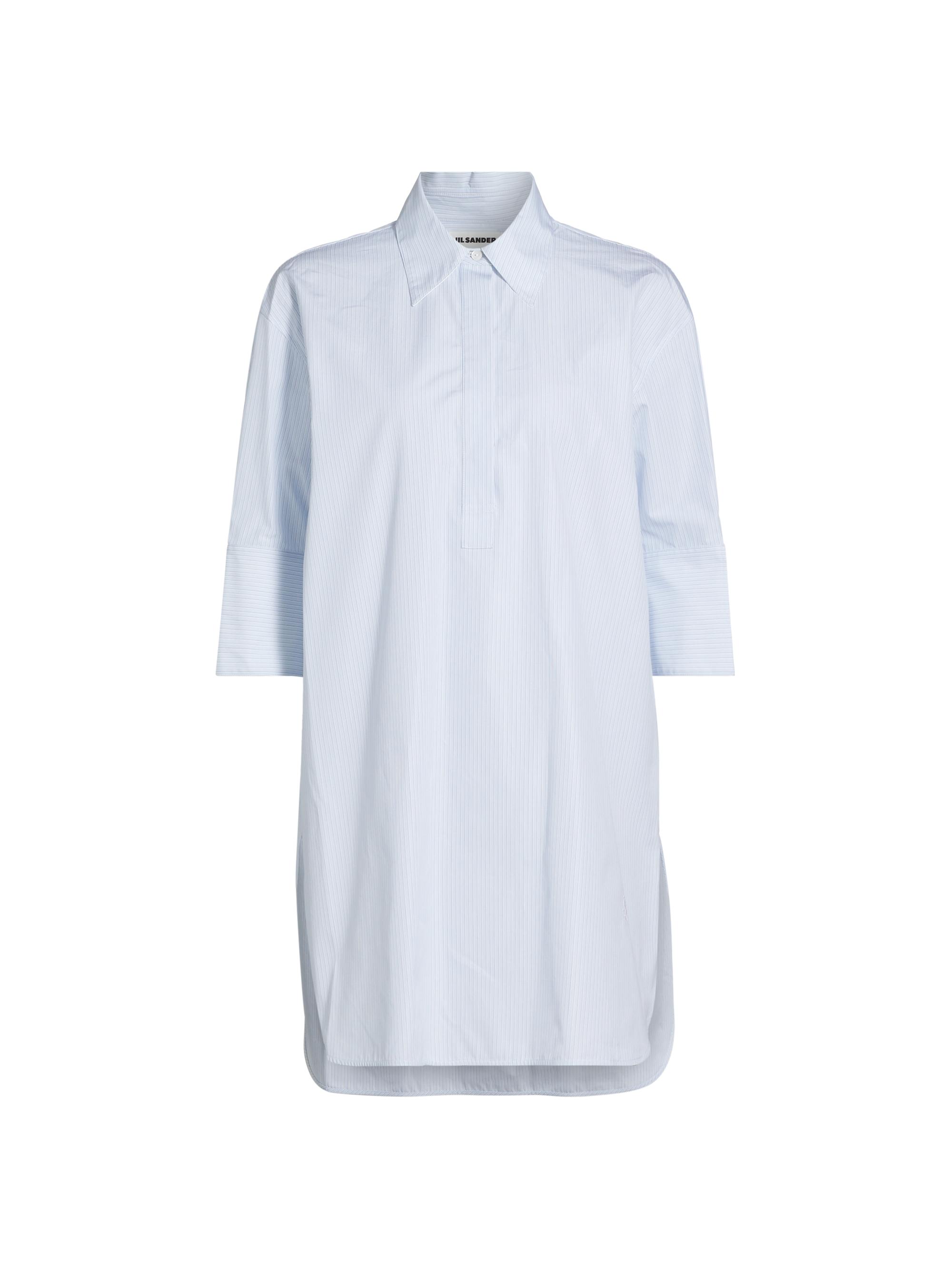 Jil Sander Women's Striped Poplin Tunic - Blue Fly Catcher