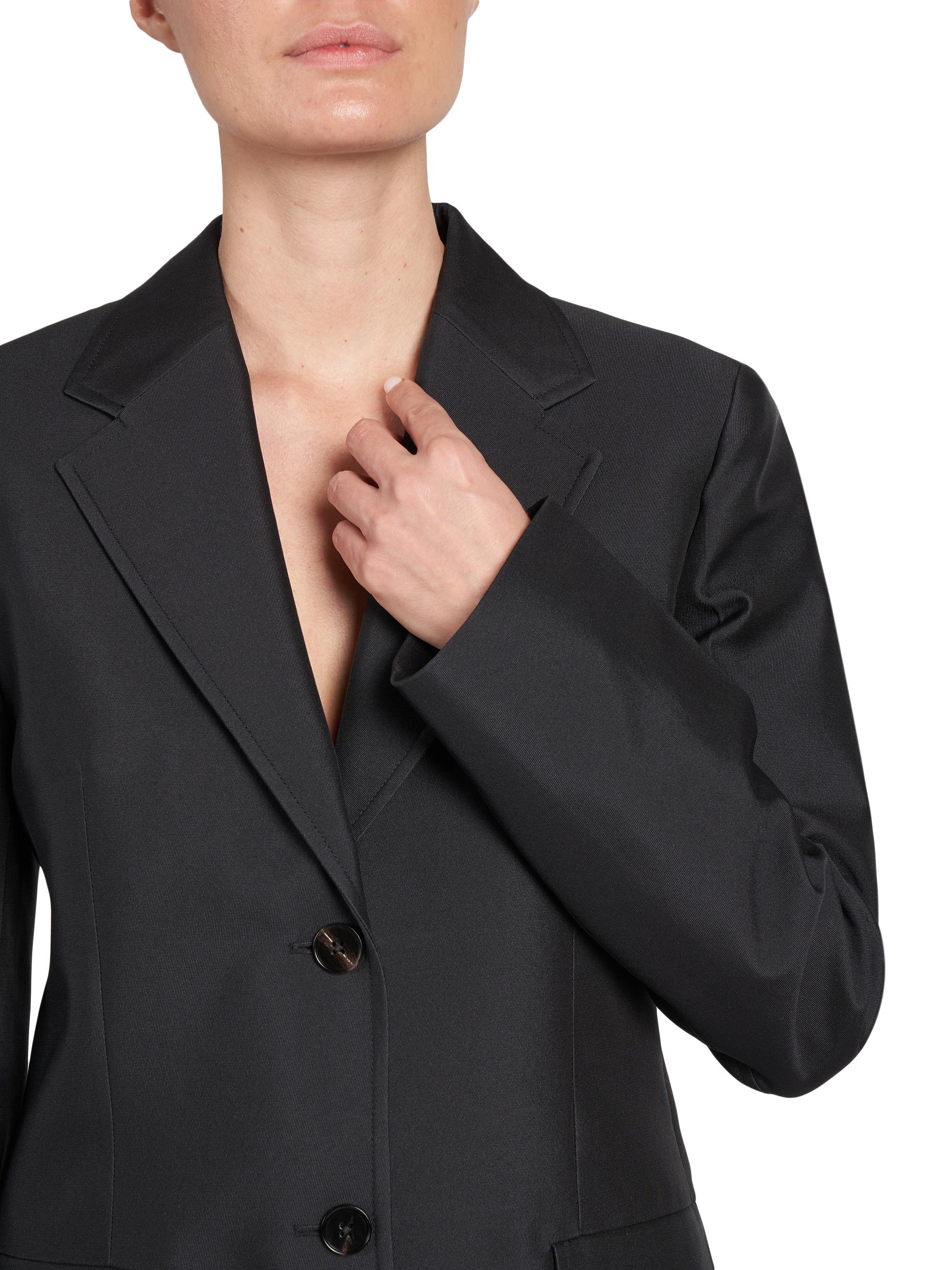 Jil Sander Gabardine Silk-Blend Tailored Blazer | Saks Fifth Avenue