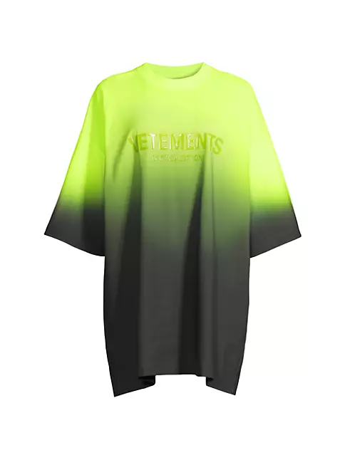Monogram Gradient Cotton T-Shirt - Luxury Green