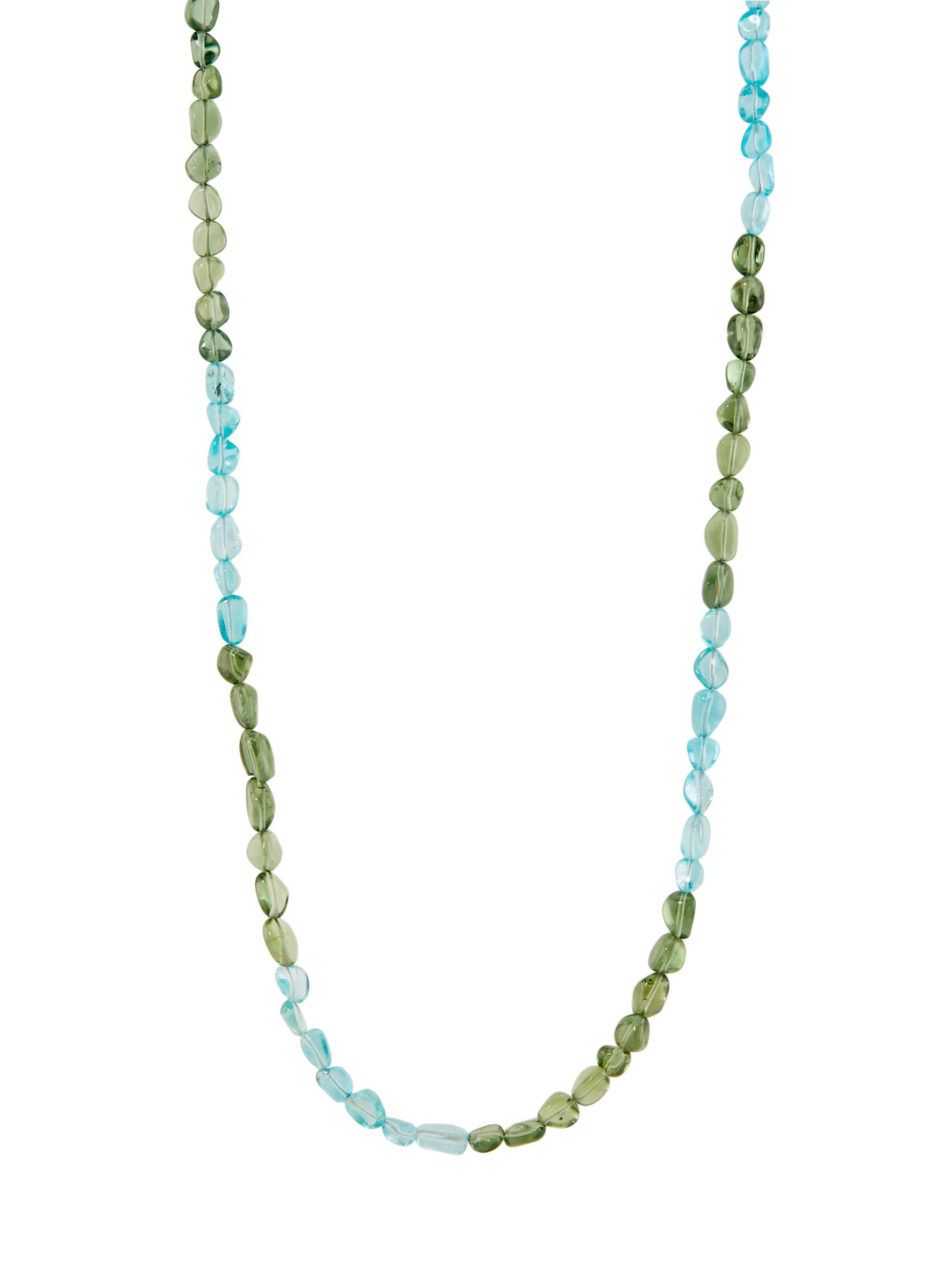 Jia Jia Women's 14K Yellow Gold & Apatite Beaded Necklace - Green Blue