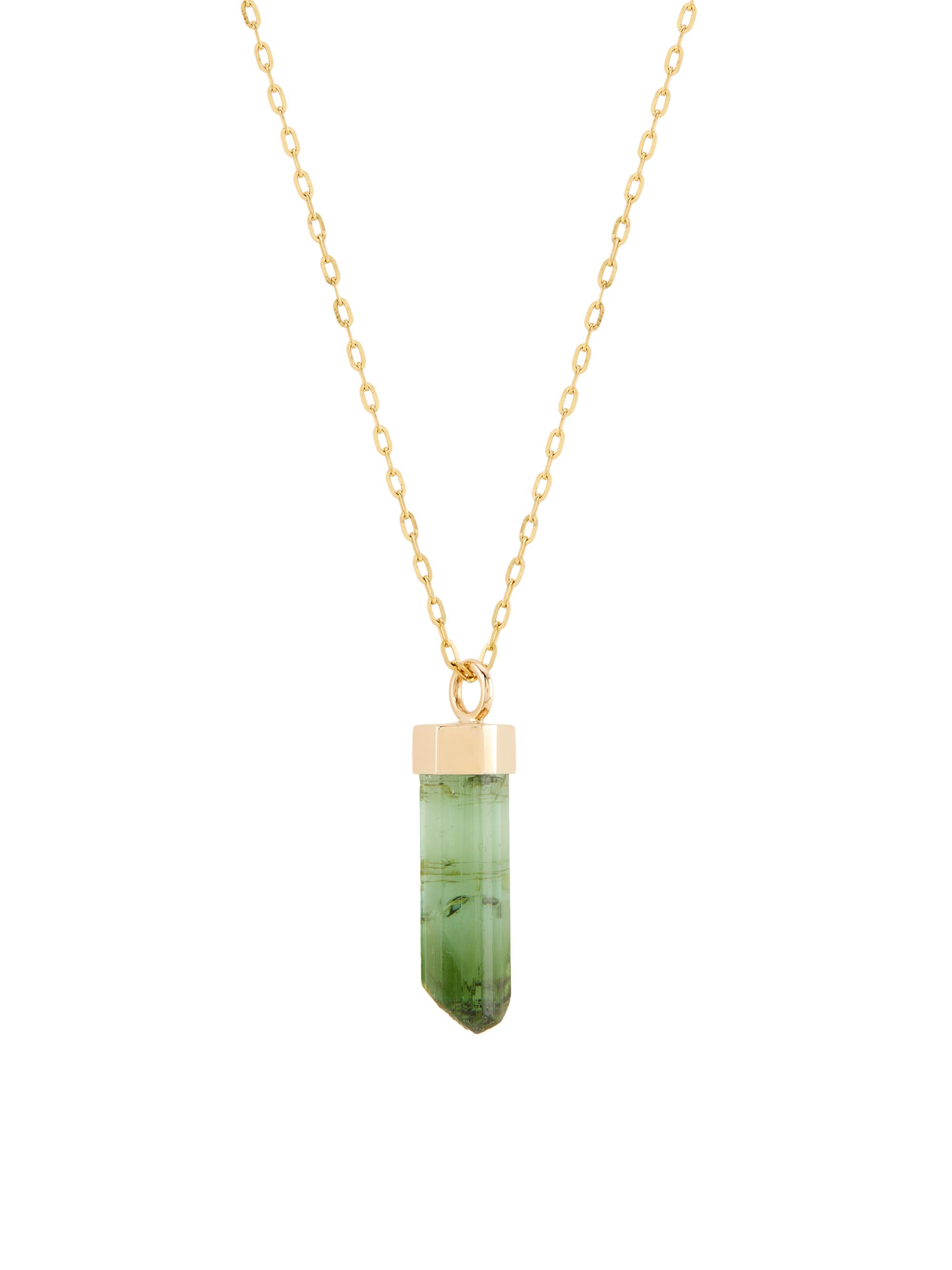 Jia Jia Women's Crystalline 14K Yellow Gold & Green Tourmaline Pendant Necklace - Green Tourmaline