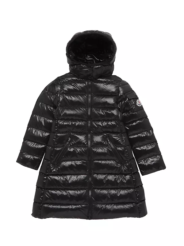 Shop Moncler Little Girl's & Girl's Moka Long Down Coat | Saks 